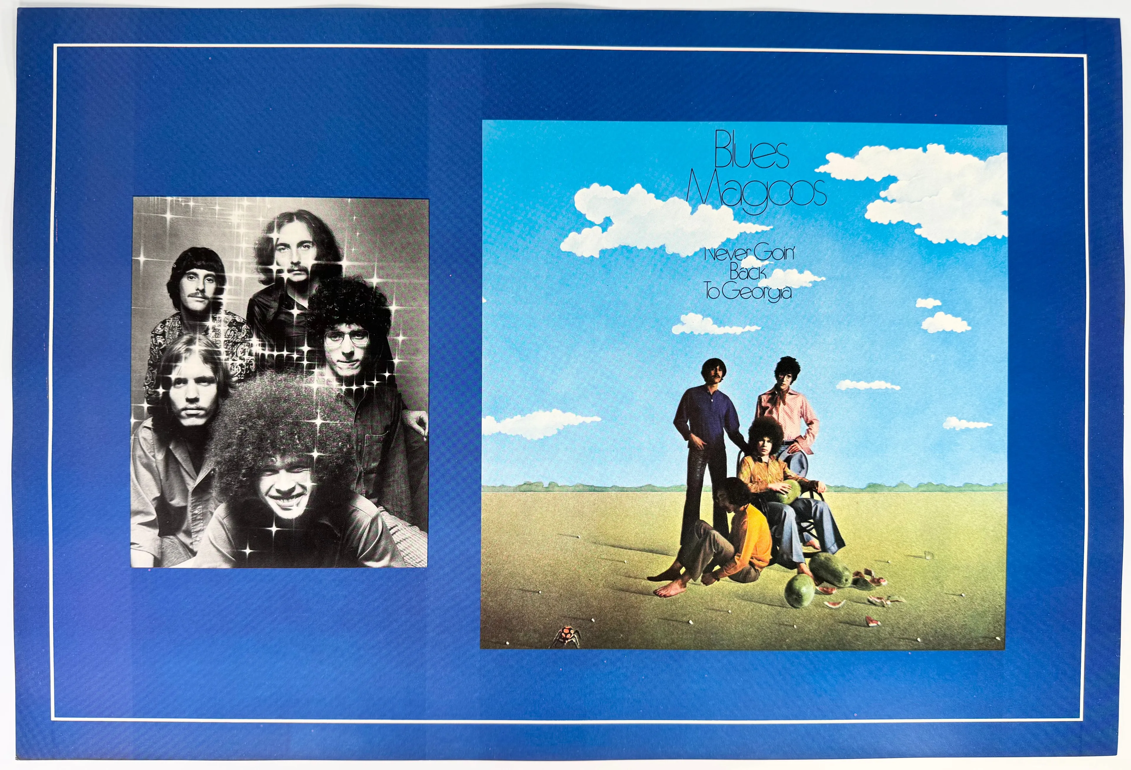 Product image for 1970 BLUES MAGOOS Vintage BOOK COVER Poster Never Goin Back To Georgia LP Rexall
