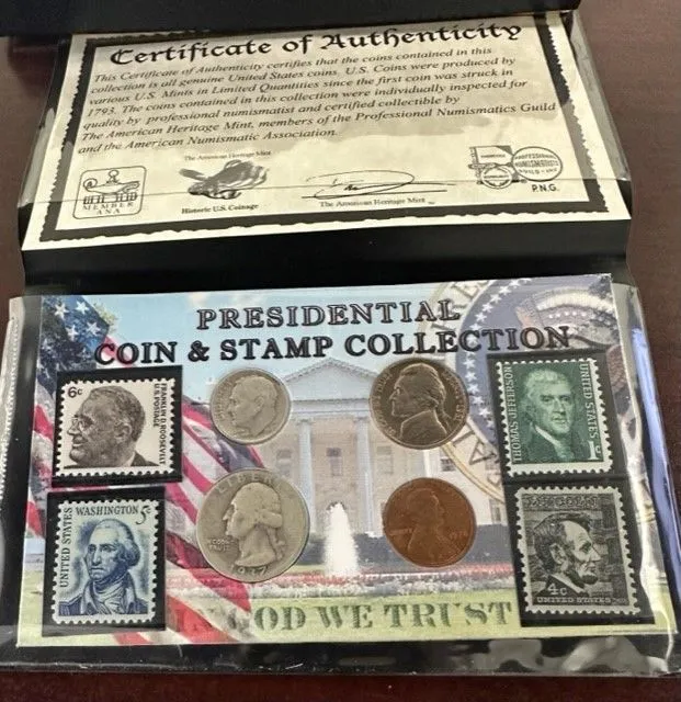 Product image for American Heritage Coin and Stamp set