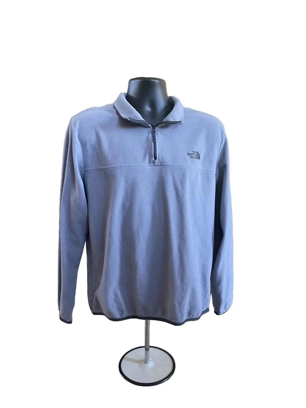 Product image for Men's The North Face Fleece Jacket, Size L, Light Blue