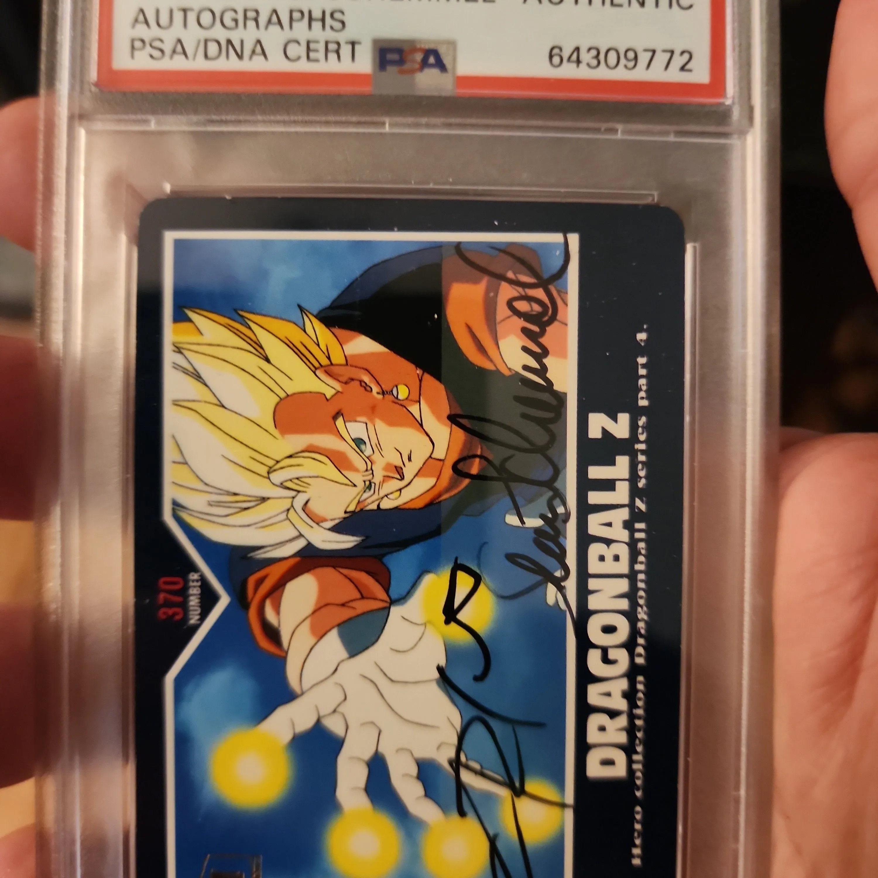 Product image for 2002 Dragonball Z Hero Collection Iv Autographs C. Sabat/S. Schemmel Autographs PSA N0: AUTHENTIC