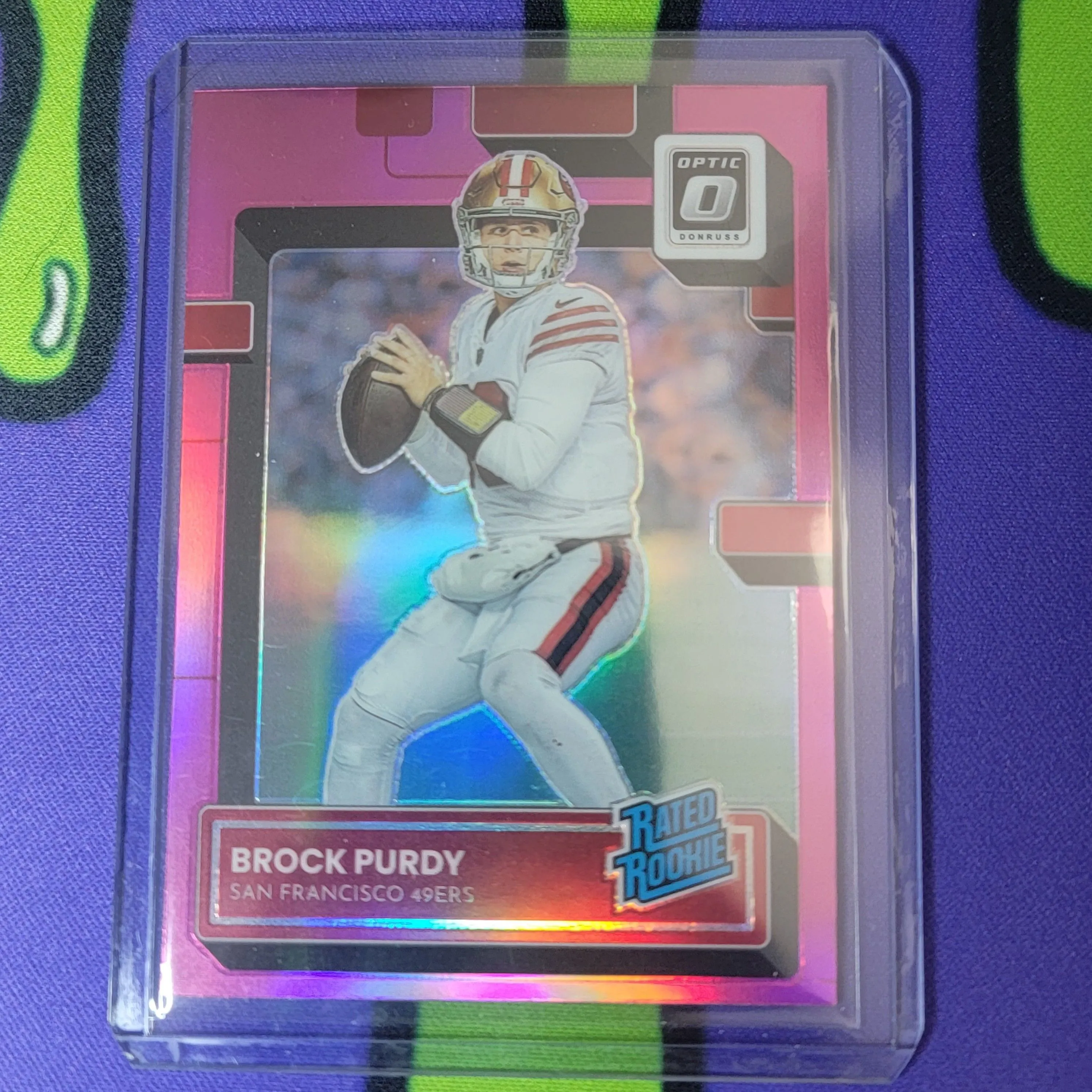 Product image for Brock Purdy pink optic