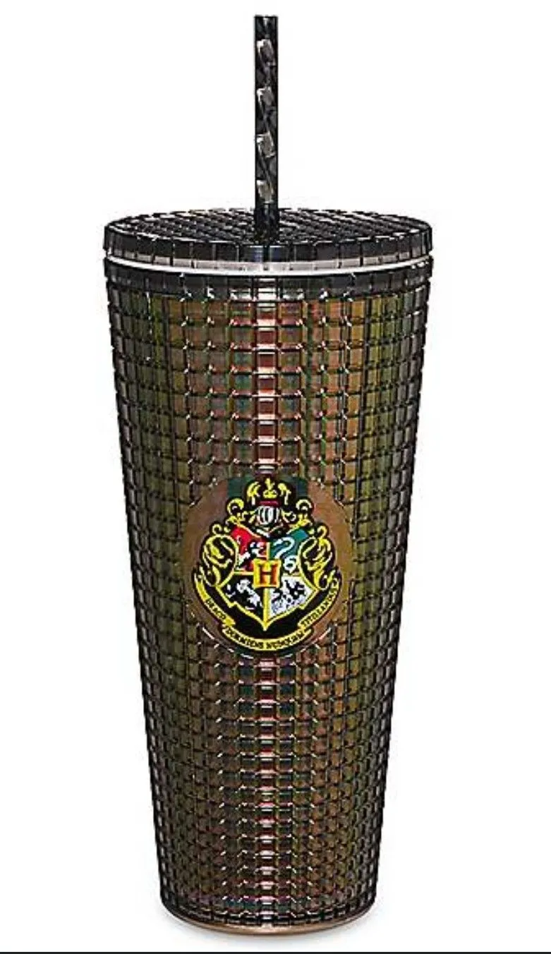 Product image for Studded Hogwarts Cup with Straw 20 oz. - Harry Potter NEW