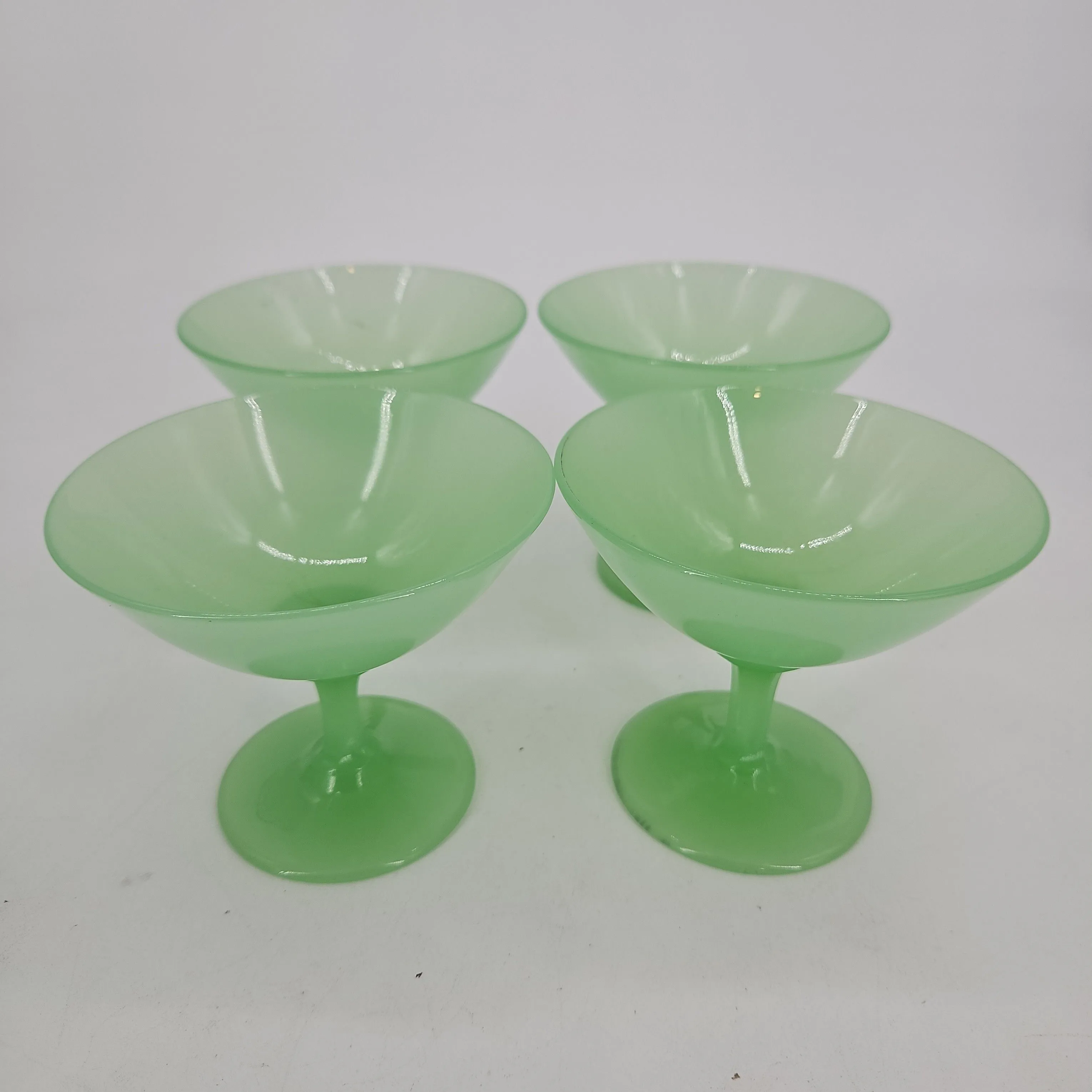 Product image for Fenton Jade Sherbert Dish Set Of 4