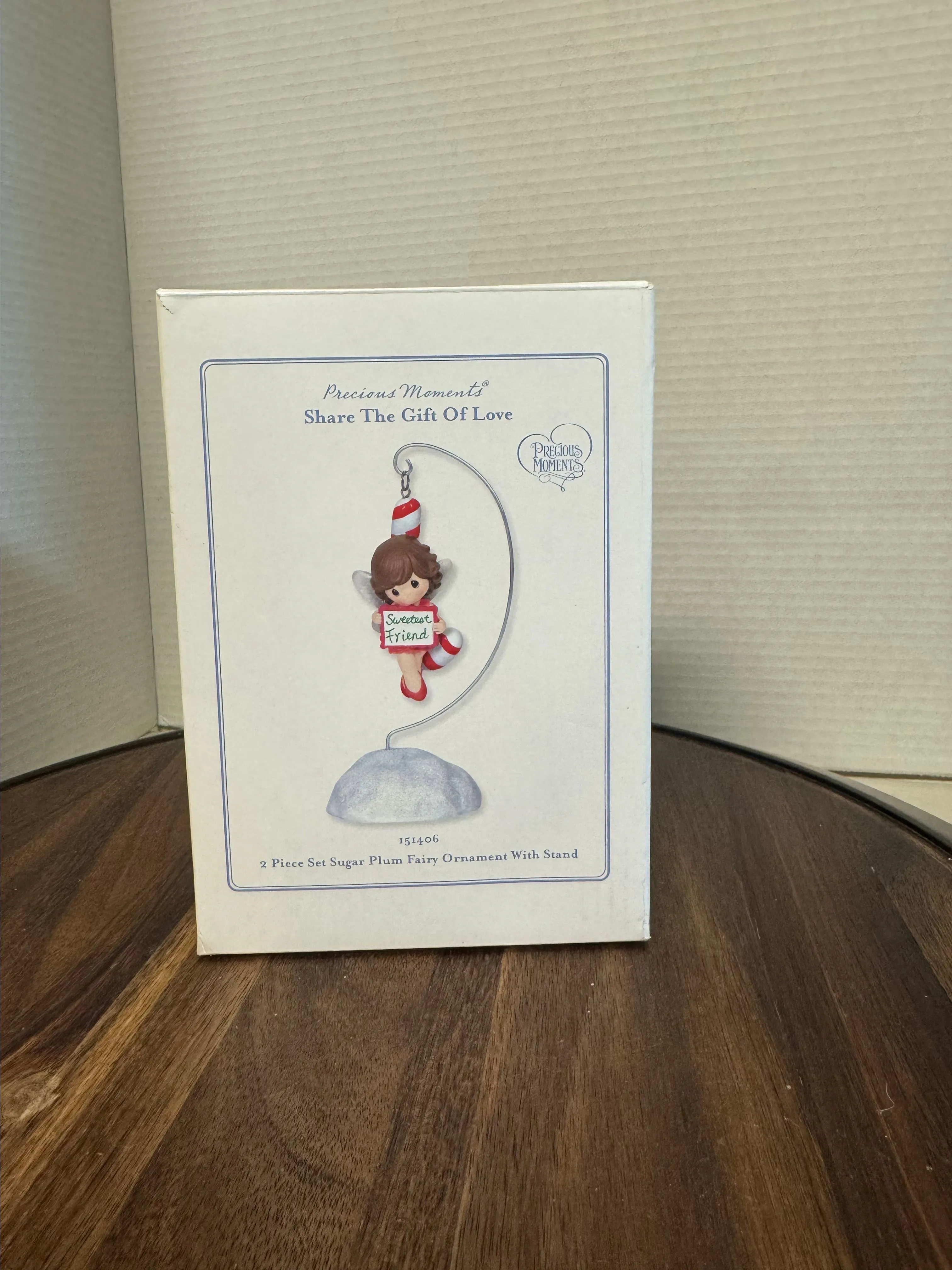 Product image for 2014 precious moments, two piece set sugarplum fairy with stand figurine