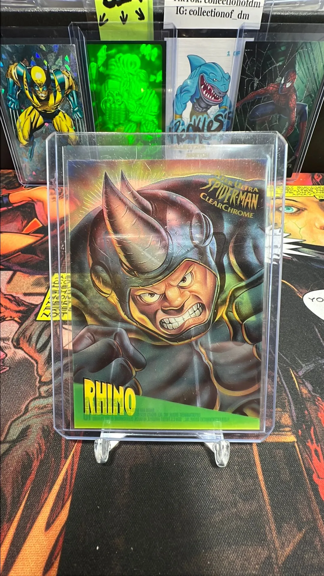 Product image for 1995 FLEER ULTRA SPIDER-MAN MARVEL CLEAR CHROME LIMITED EDITION - #6 Rhino