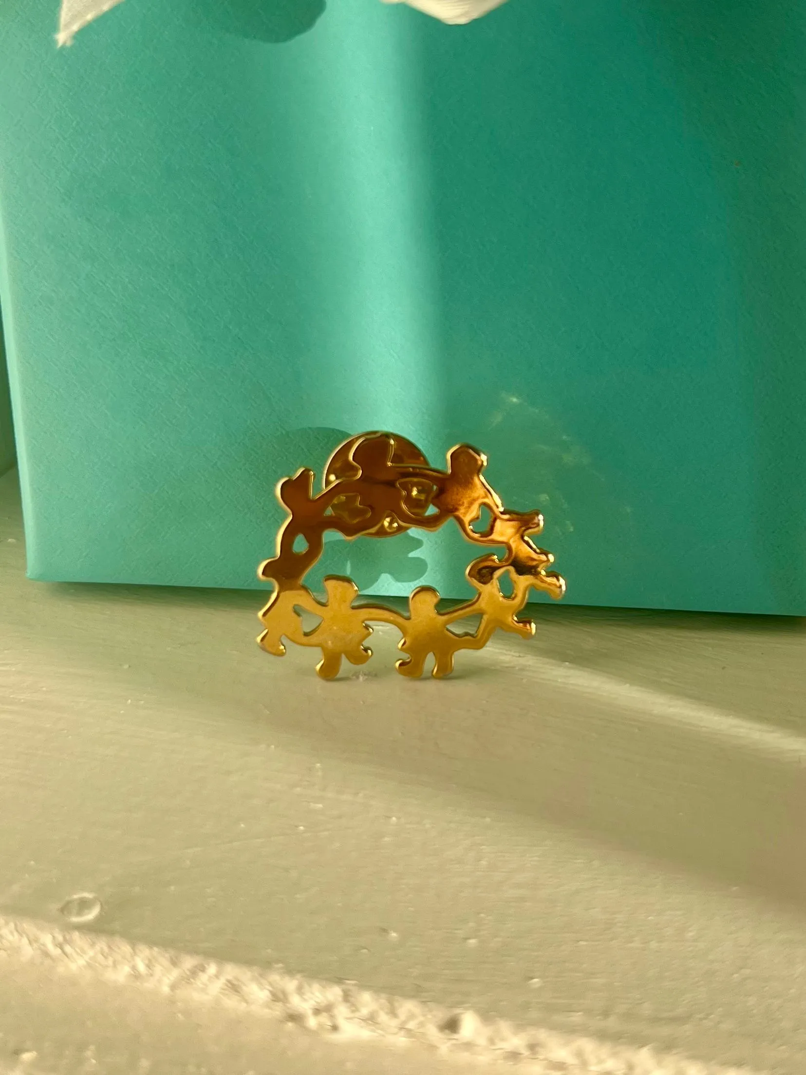 Product image for Vintage Circle of Friends Brooch Pin