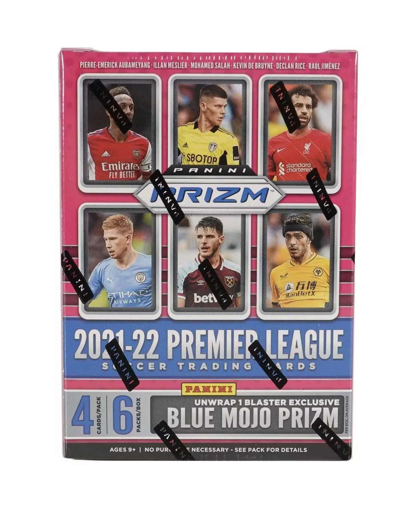 Product image for 2021-22 Panini Prizm Premier League EPL Soccer 6-Pack Blaster Box (Blue Prizms!) (Fanatics) - 1 Box