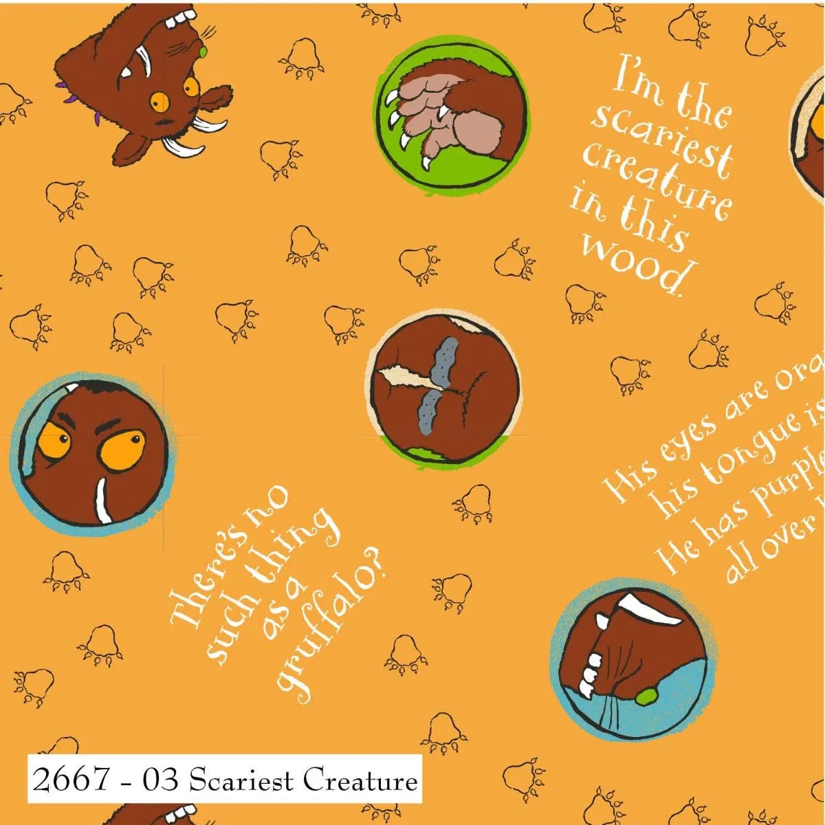 Product image for Gruffalo Cotton Fabric x 1m