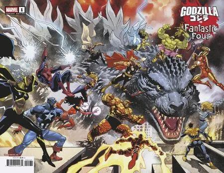 Product image for GODZILLA VS FANTASTIC FOUR #1 YU WRAPAROUND