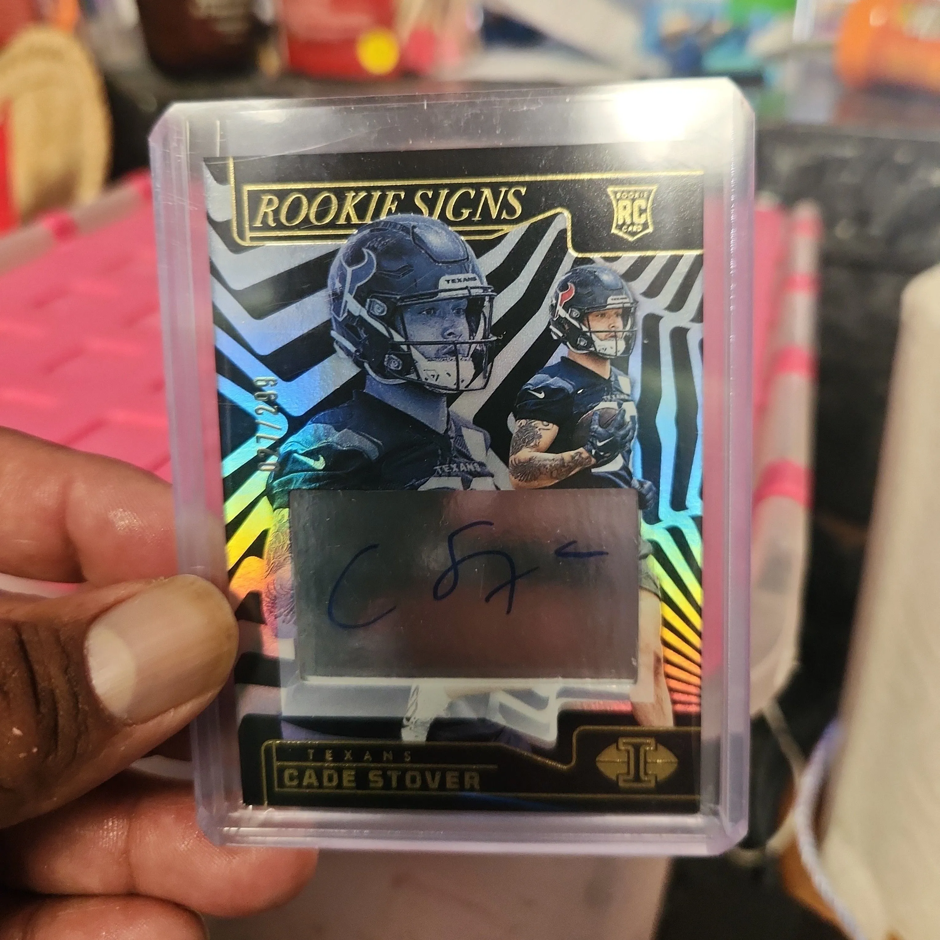 Product image for cade stover Rookie Auto