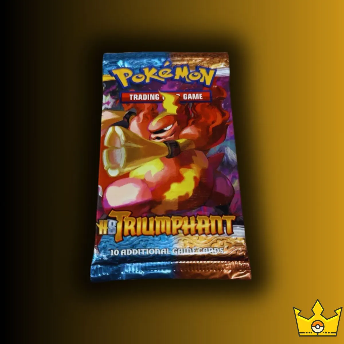 Product image for Heart Gold Soul Silver Triumphant Vintage Booster Pack HGSS Magmortar Artwork