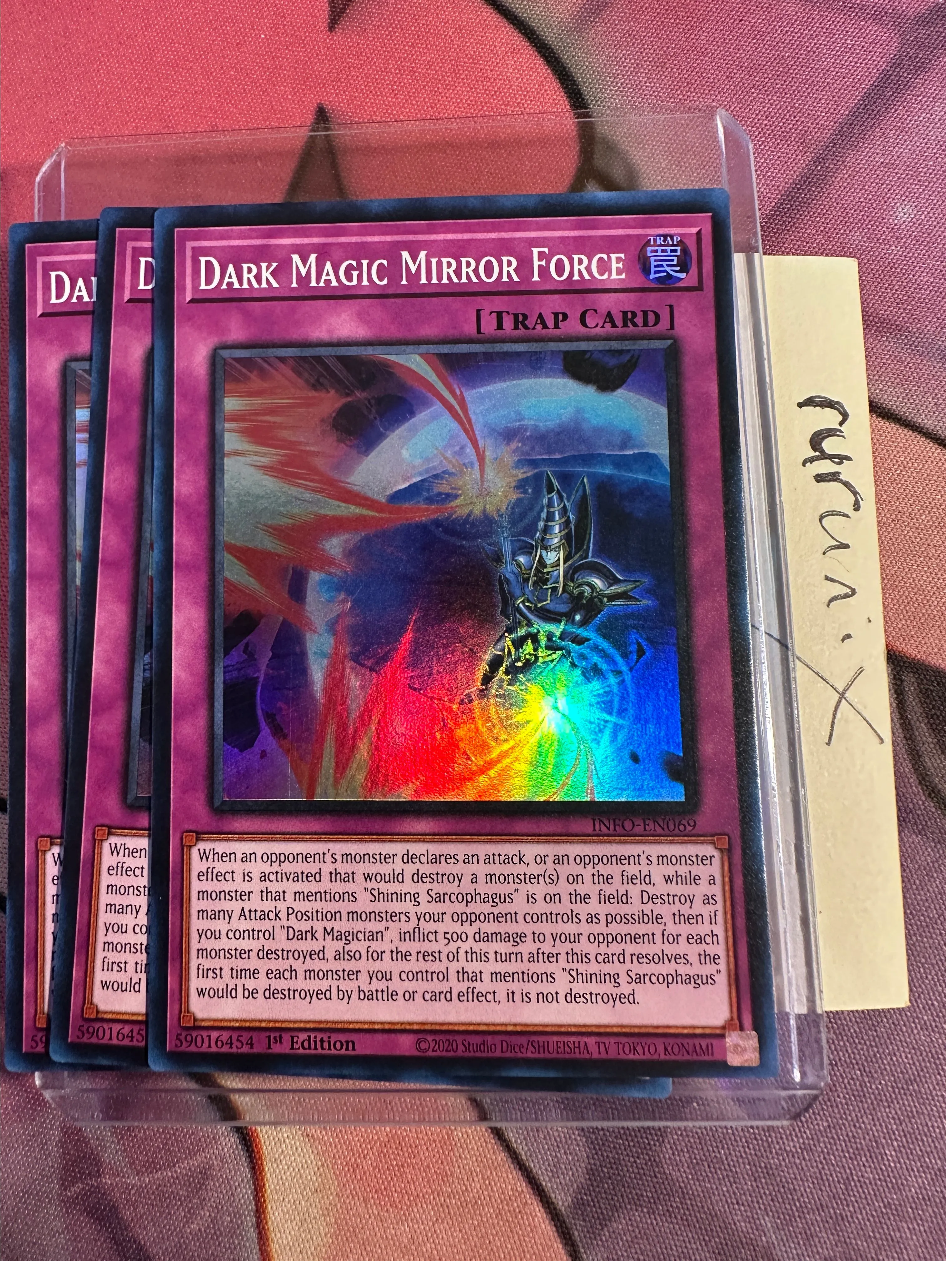 3x Yugioh Dark Magic Mirror Force INFO-EN069 Super Rare The Infinite  Forbidden (INFO)  Whatnot: Shop, Sell, Connect