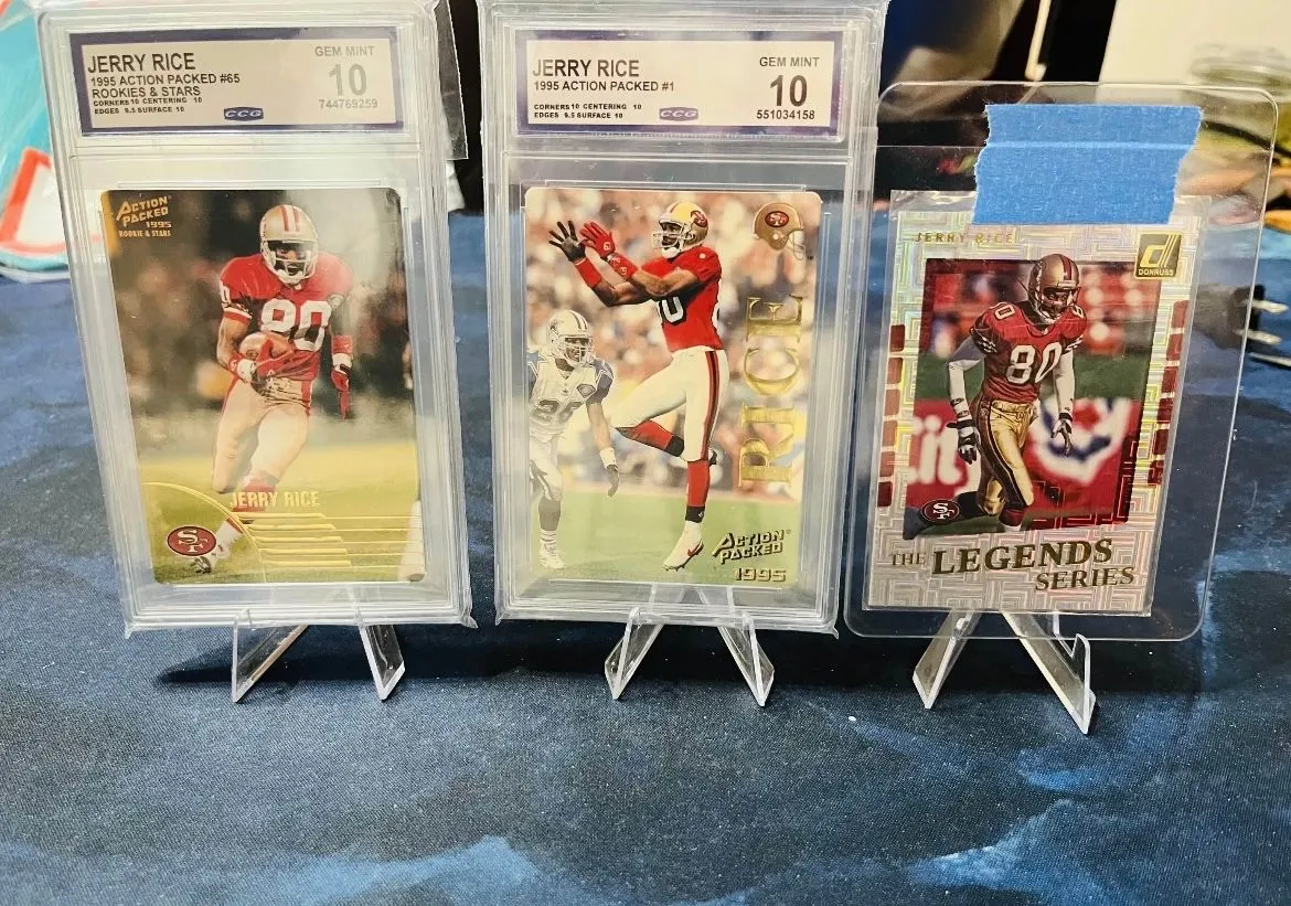 Product image for Two Jerry Rice Slabs and Legend Series Insert!