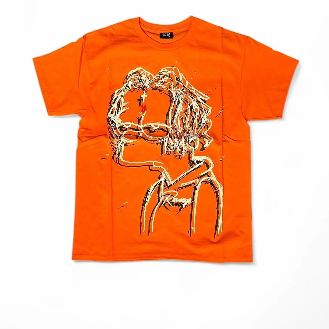 Product image for Revenge X Trippie Redd Bart Simpson tee T shirt Orange 