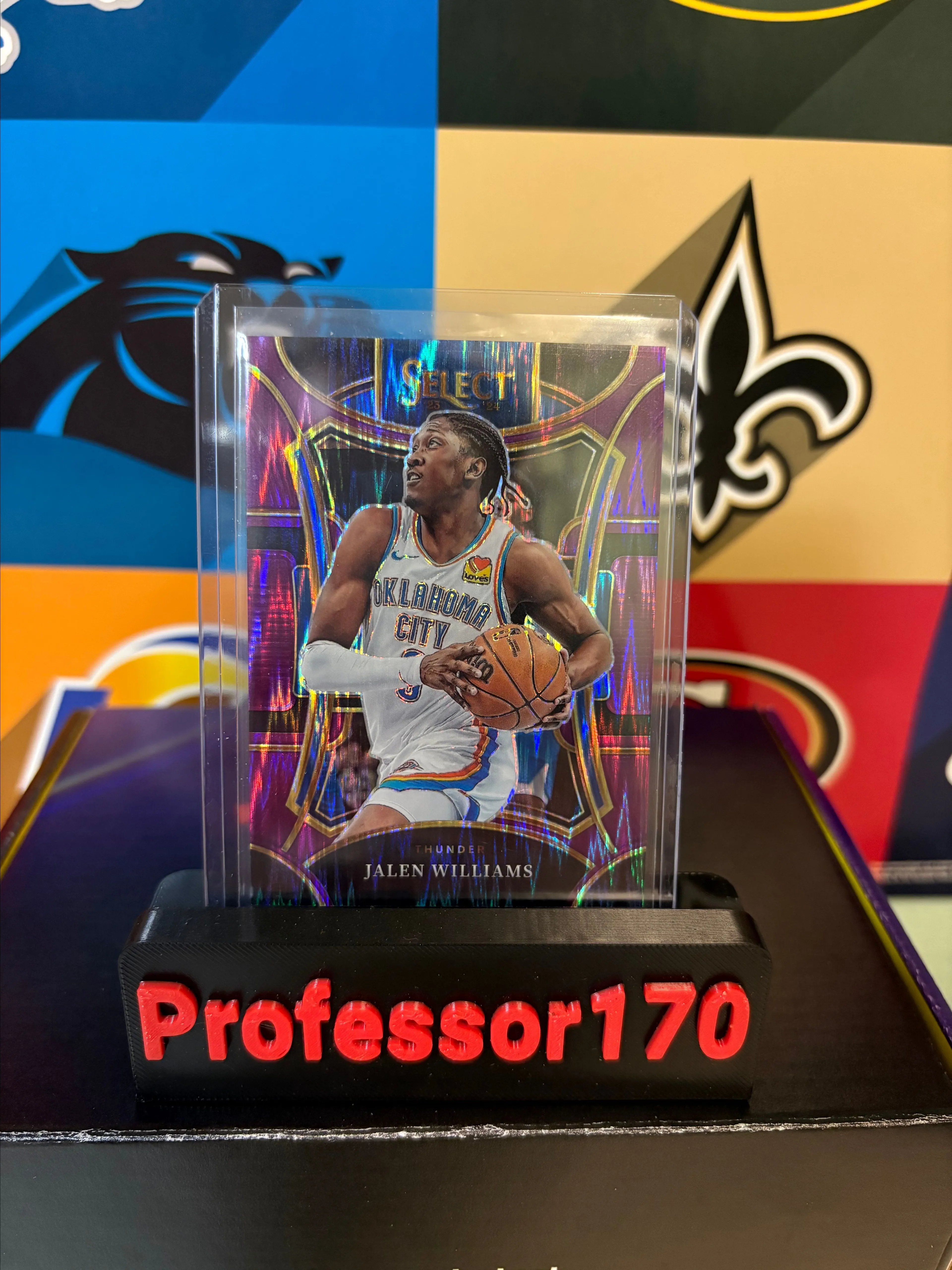 Product image for 2023 Jalen Williams select purple shock mezzanine /175