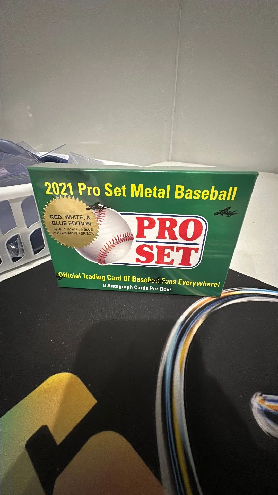 Product image for 2021 Pro Set Leaf Metal Baseball Hobby Box ( Red White Blue Edition )