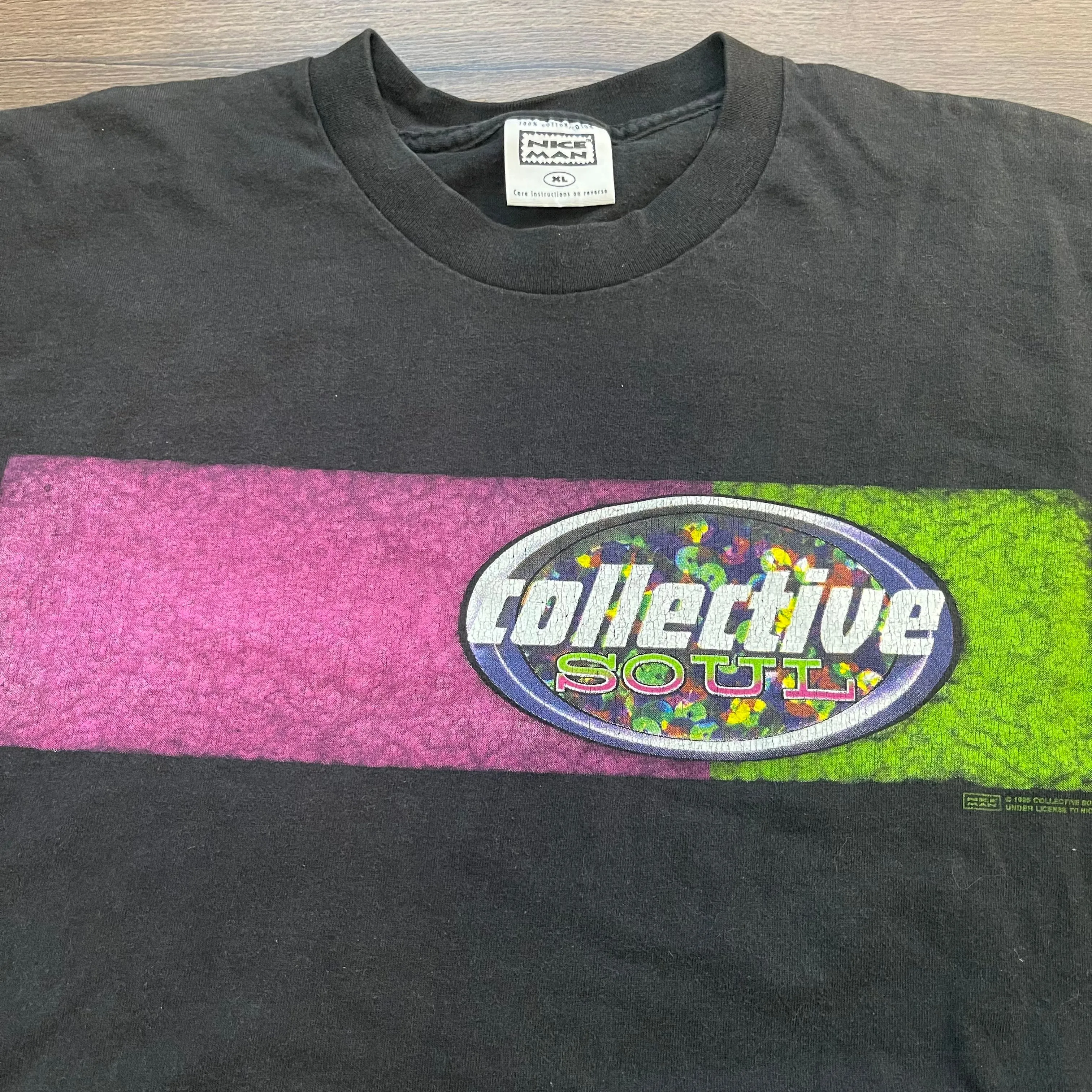 Product image for 90s Collective Soul Neon Brains Band - XL