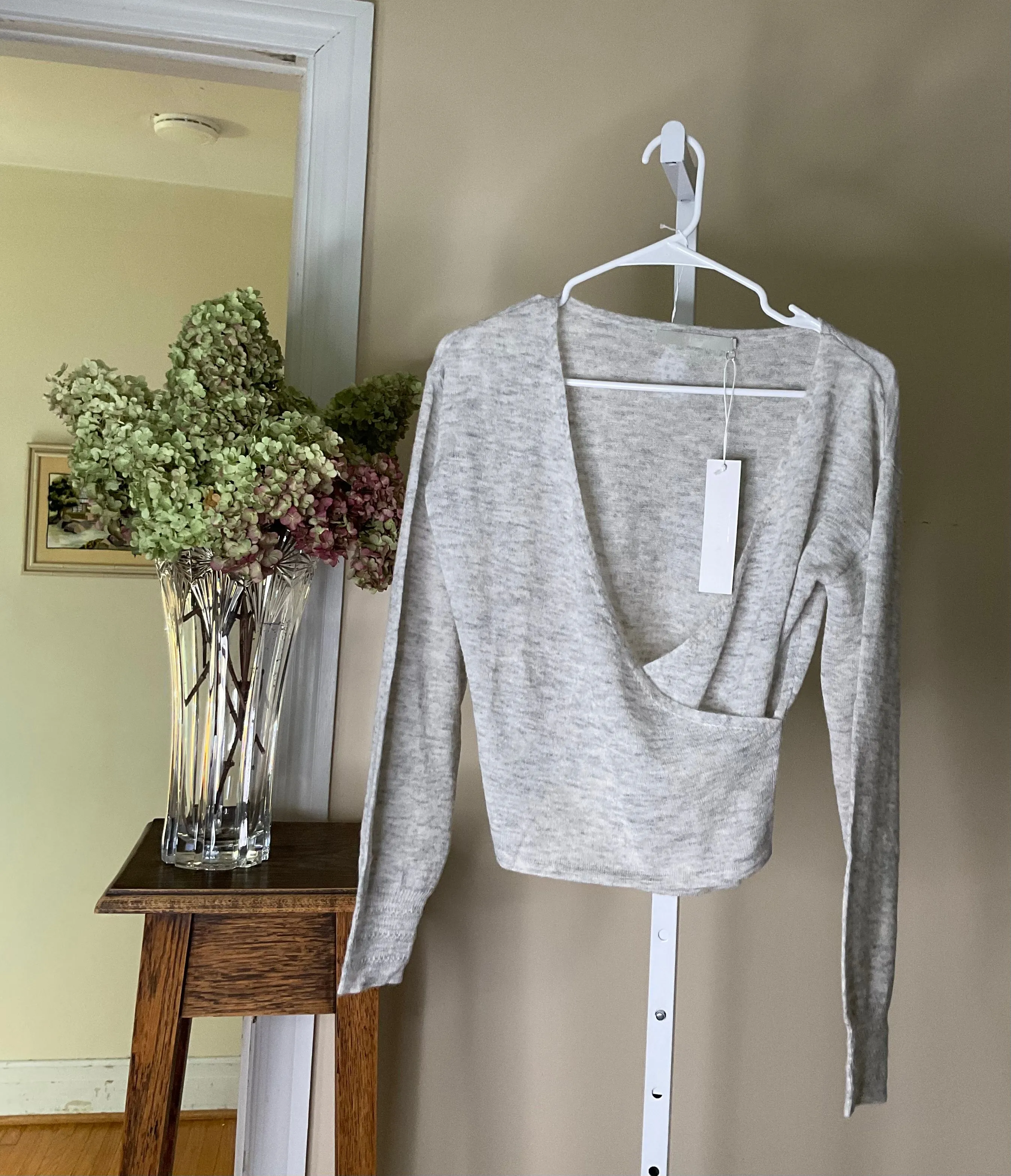 Product image for One Gray Day Sweater Size Small Light Gray NWT