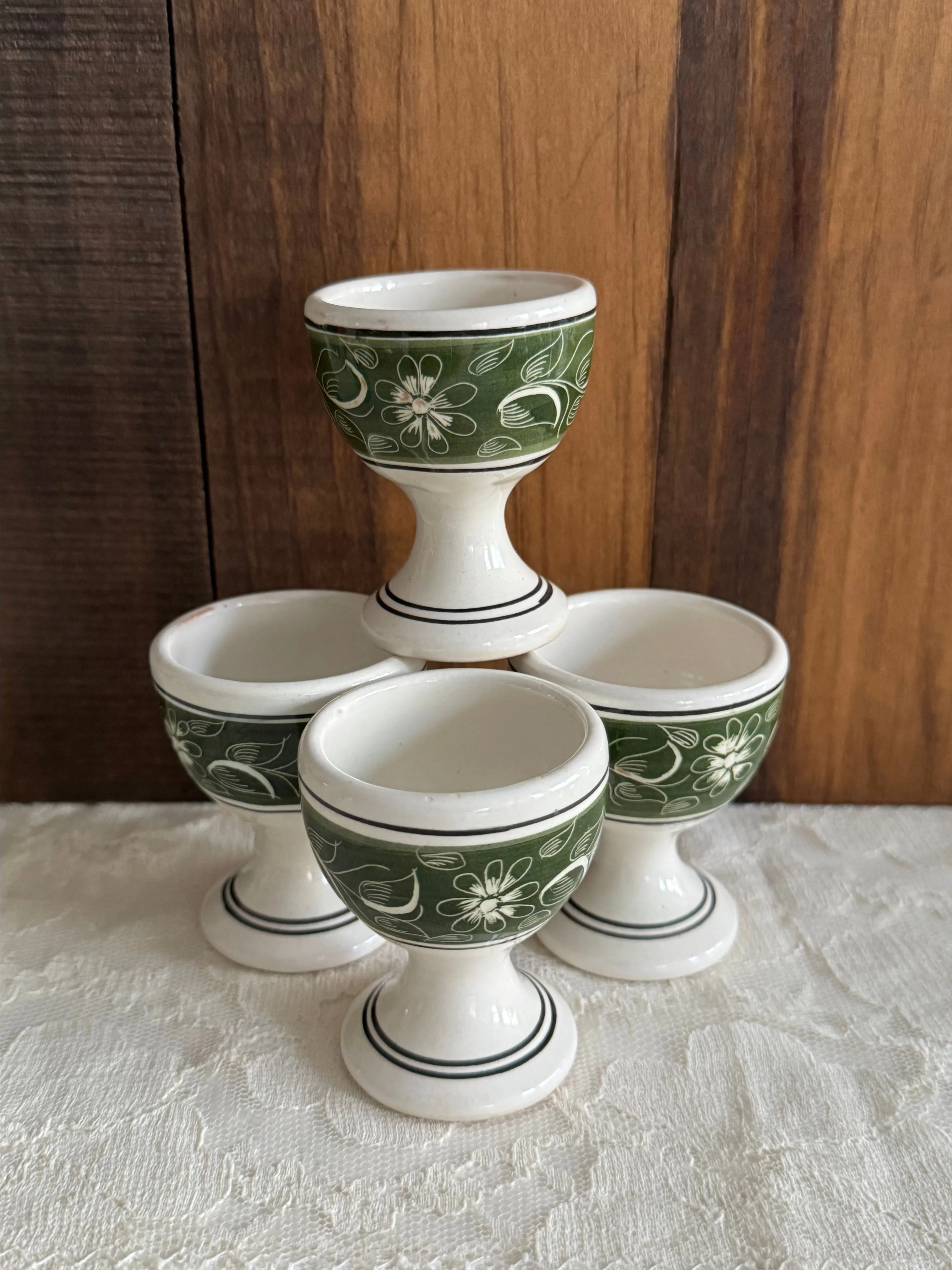 Product image for Set of 4 ceramic egg cups