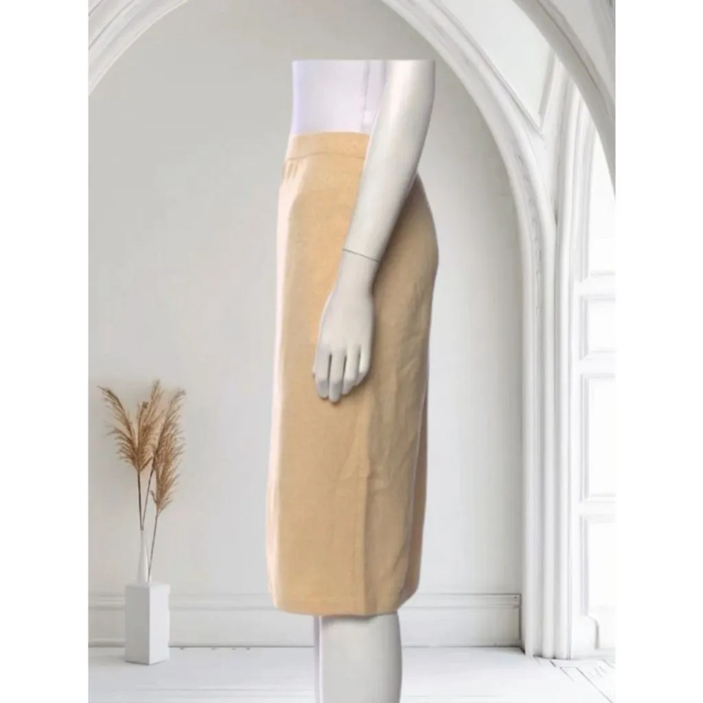 Product image for St. John Evening Jacket Skirt Set Size 12 Beige Gold
