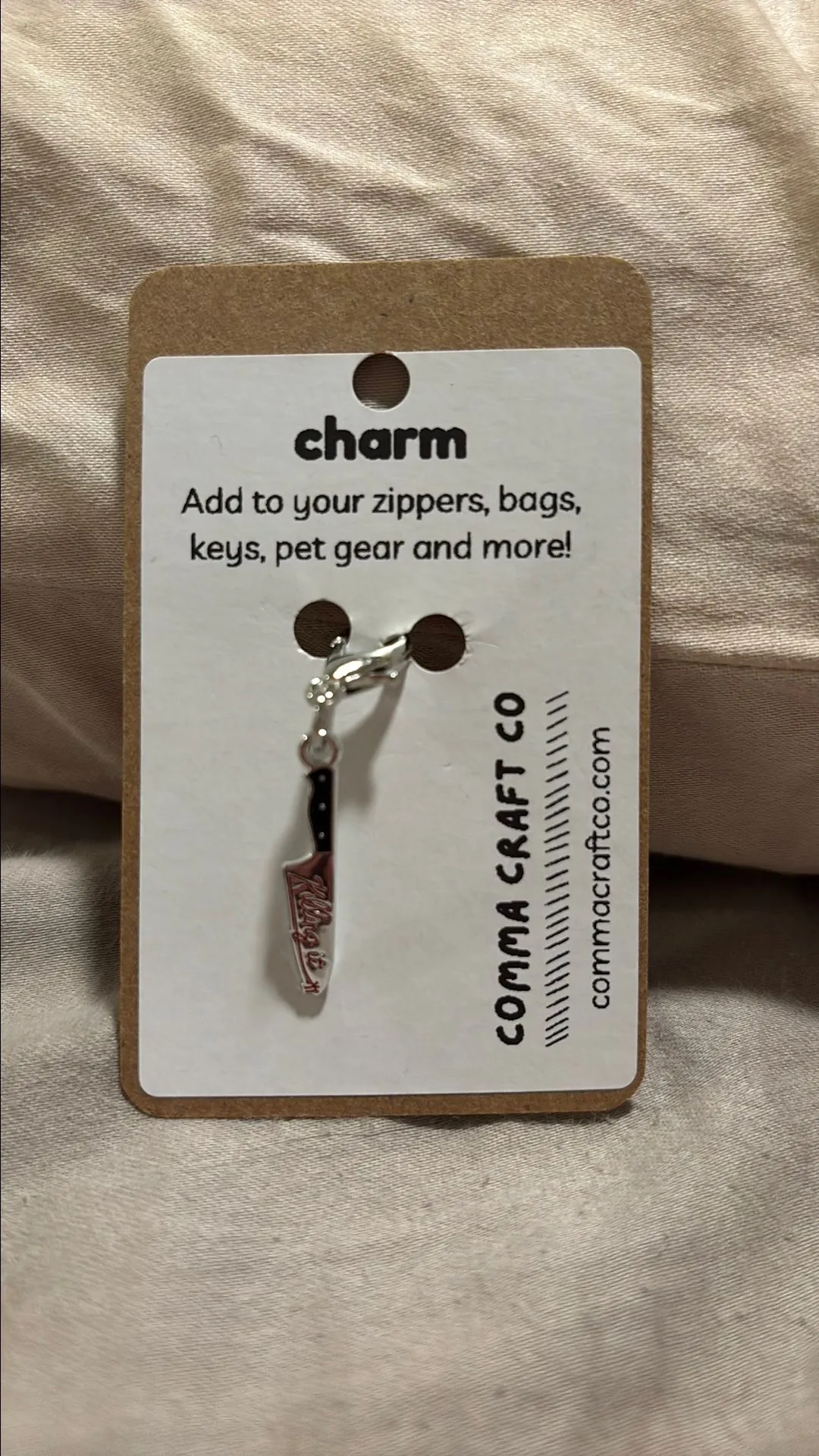 Product image for Killing it knife charm