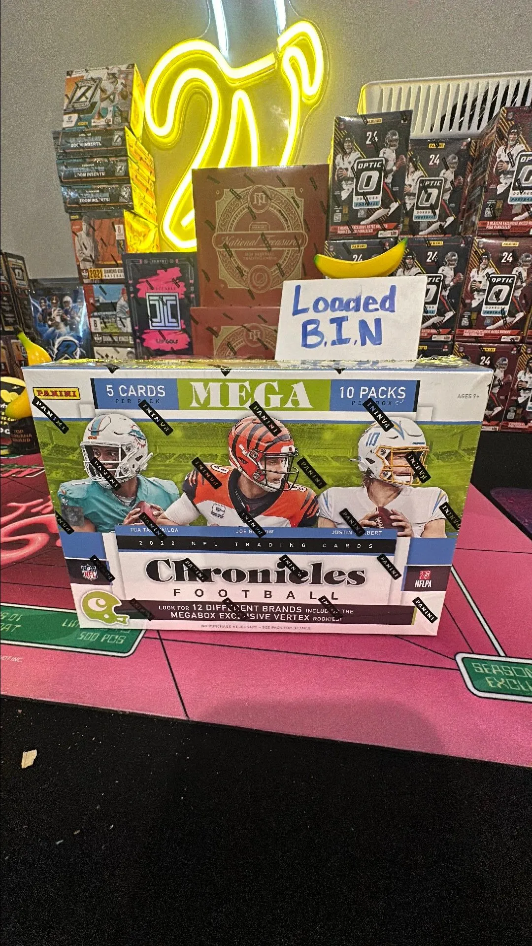 Product image for ( 1 ) 2020 Panini Chronicles Football Mega Box Sealed
