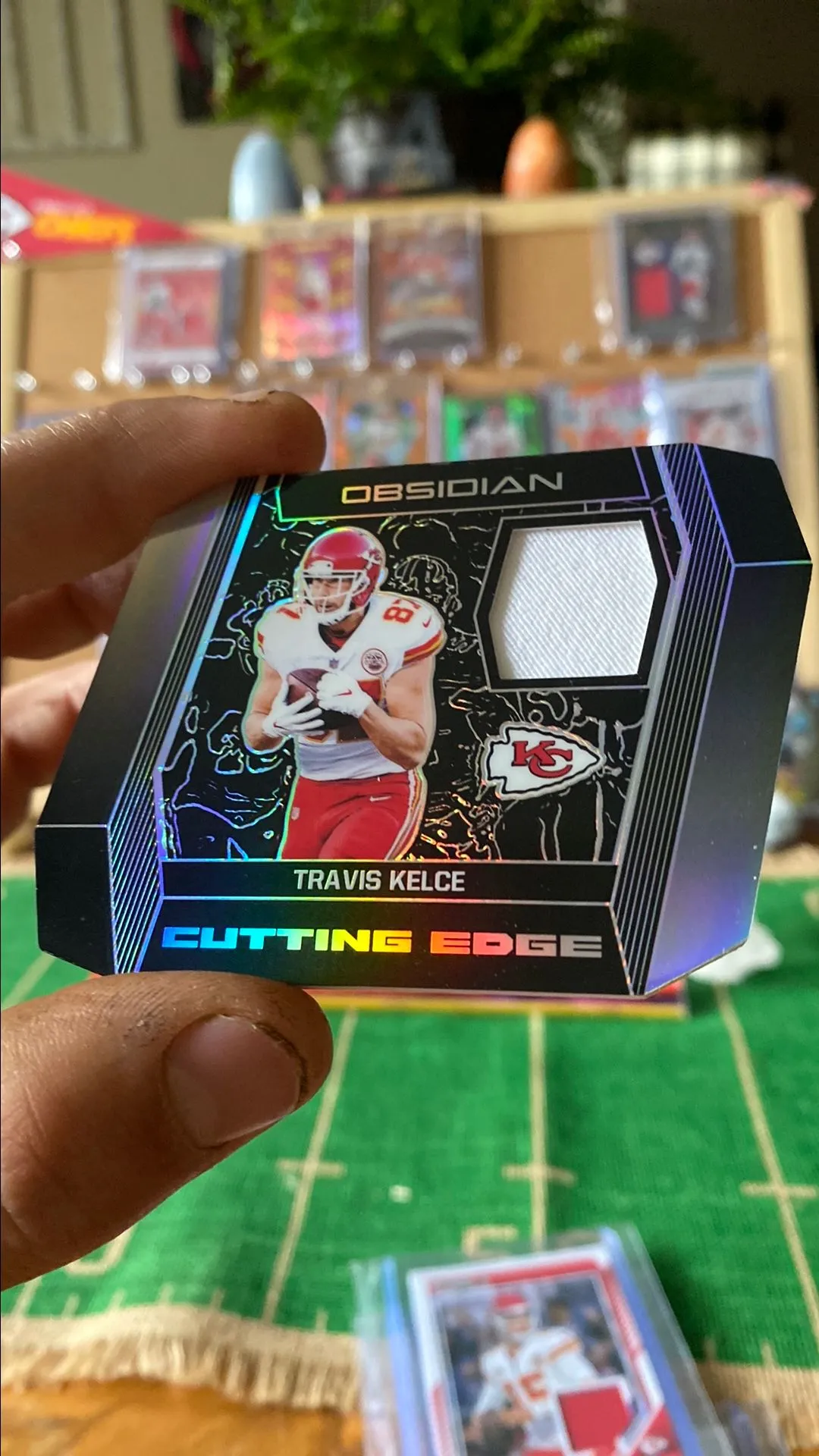Product image for Travis Kelce Player Worn Patch /50 Die Cut