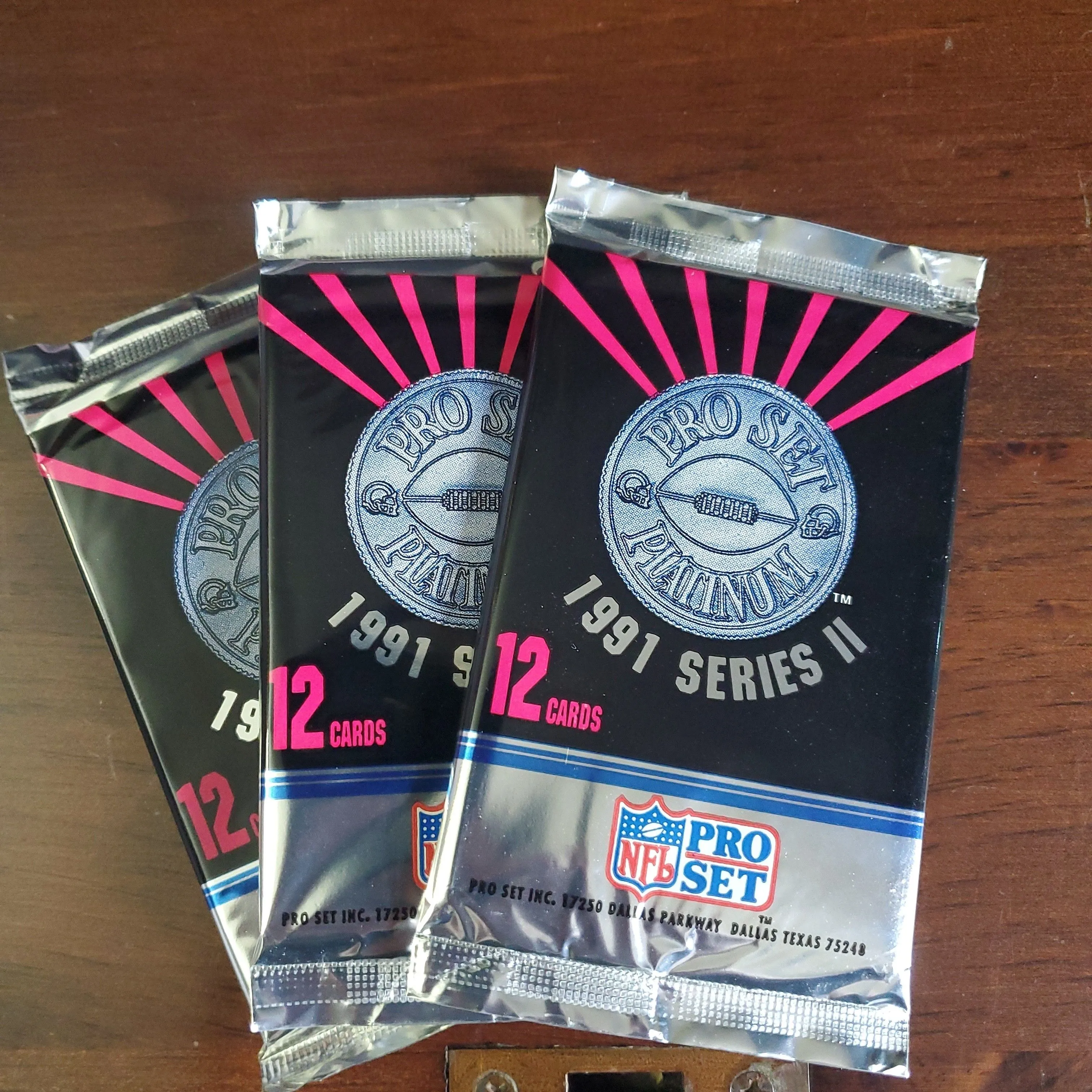 Product image for 1991 Pro Set Platinum Series 2 3 Pack lot