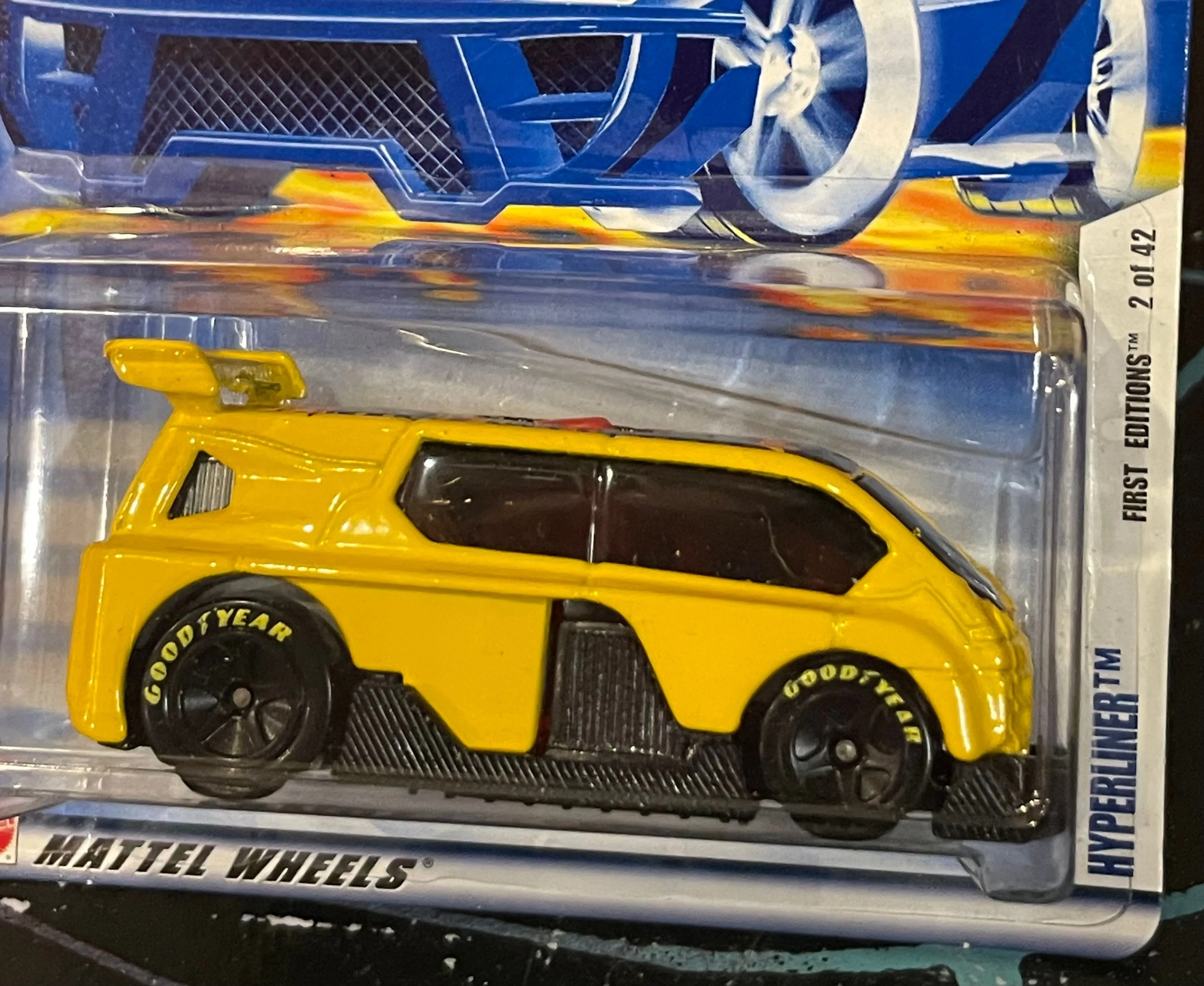 Hot Wheels 2002 1st Editions Yellow Hyperliner of 42 Collector