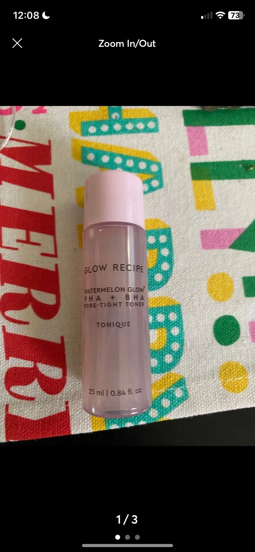Product image for Glow Recipe Watermelon Glow PHA + BHA Pore-tight toner, 25 ml new
