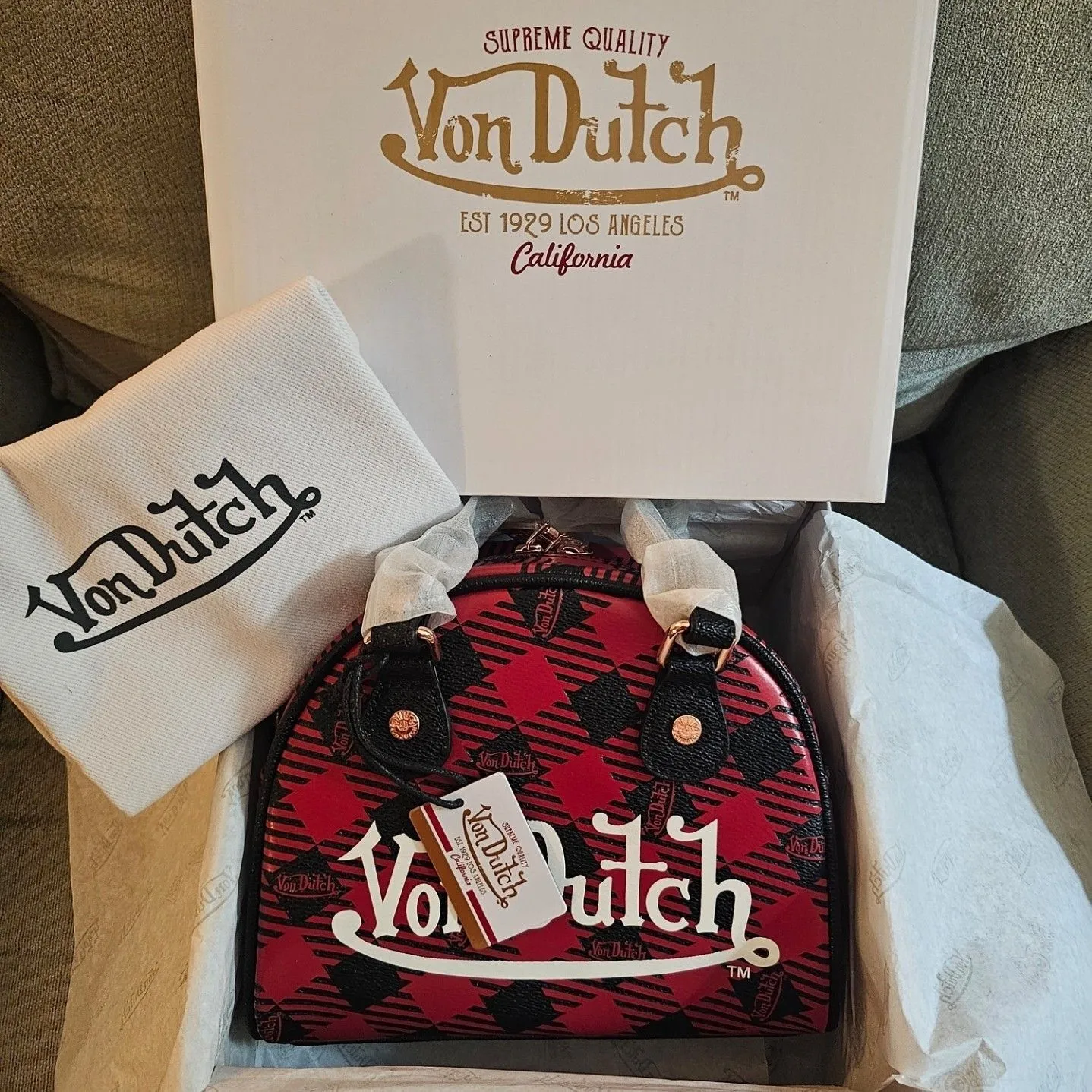 Product image for Von Dutch "Red & Black" Purse 👛 $149 MSRP