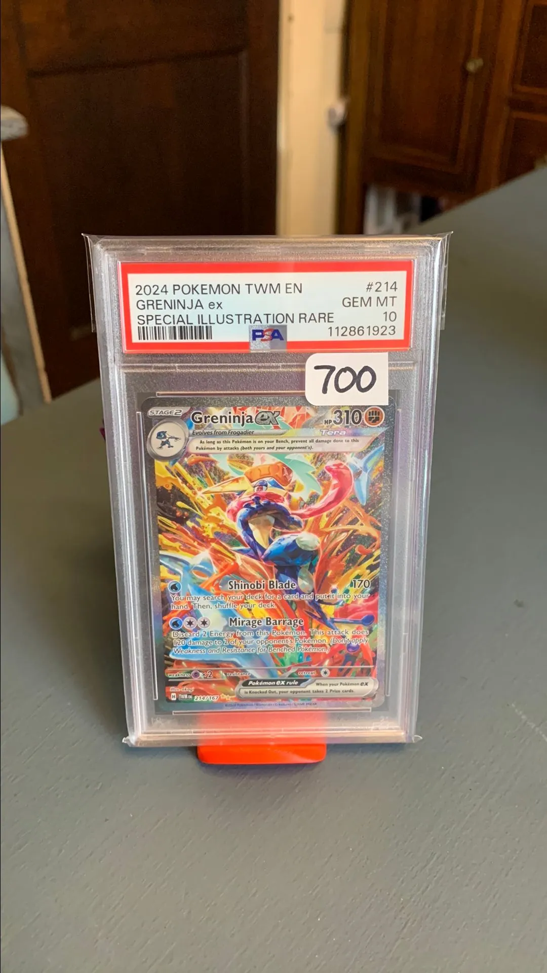 Product image for PSA 10 Greninja EX SIR #214