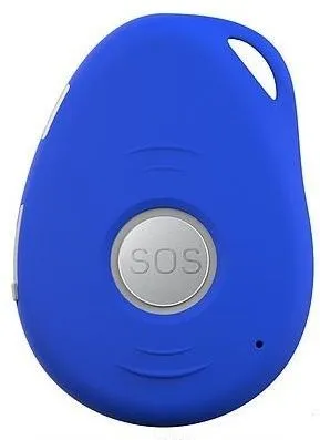 Product image for SkyAngel911FD -BLUE- Mobile Medical Alert - Automatic Fall Detection - Waterproof - Calls 911 - Two Way Voice