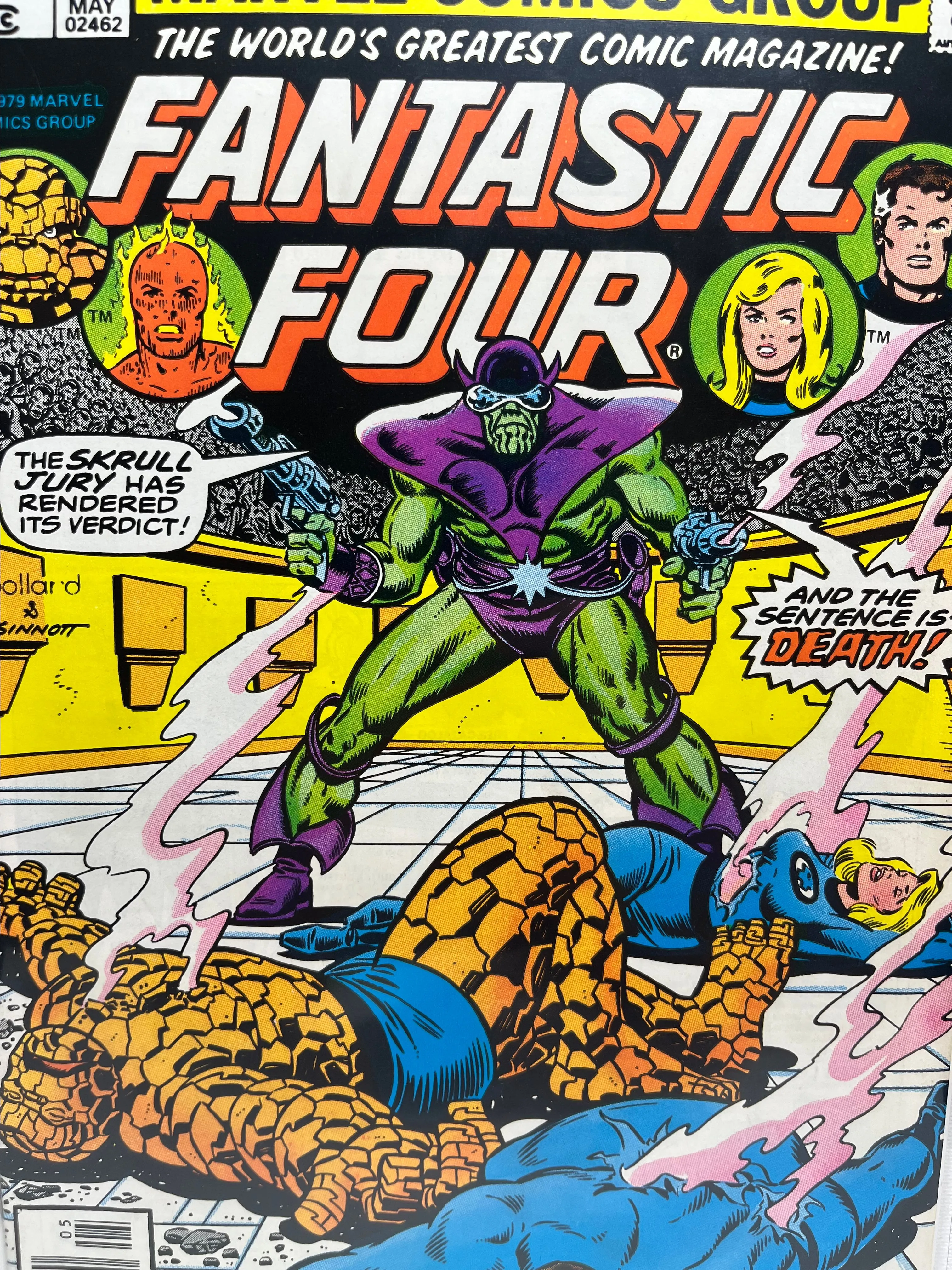 Product image for 1979 Fantastic Four #206, First Appearance of Empress R’Klll (Ruler of the Skrulls until Galactas devoured the planet) Written by Marv Wolfman, Art by Keith Pollard, Newsstand