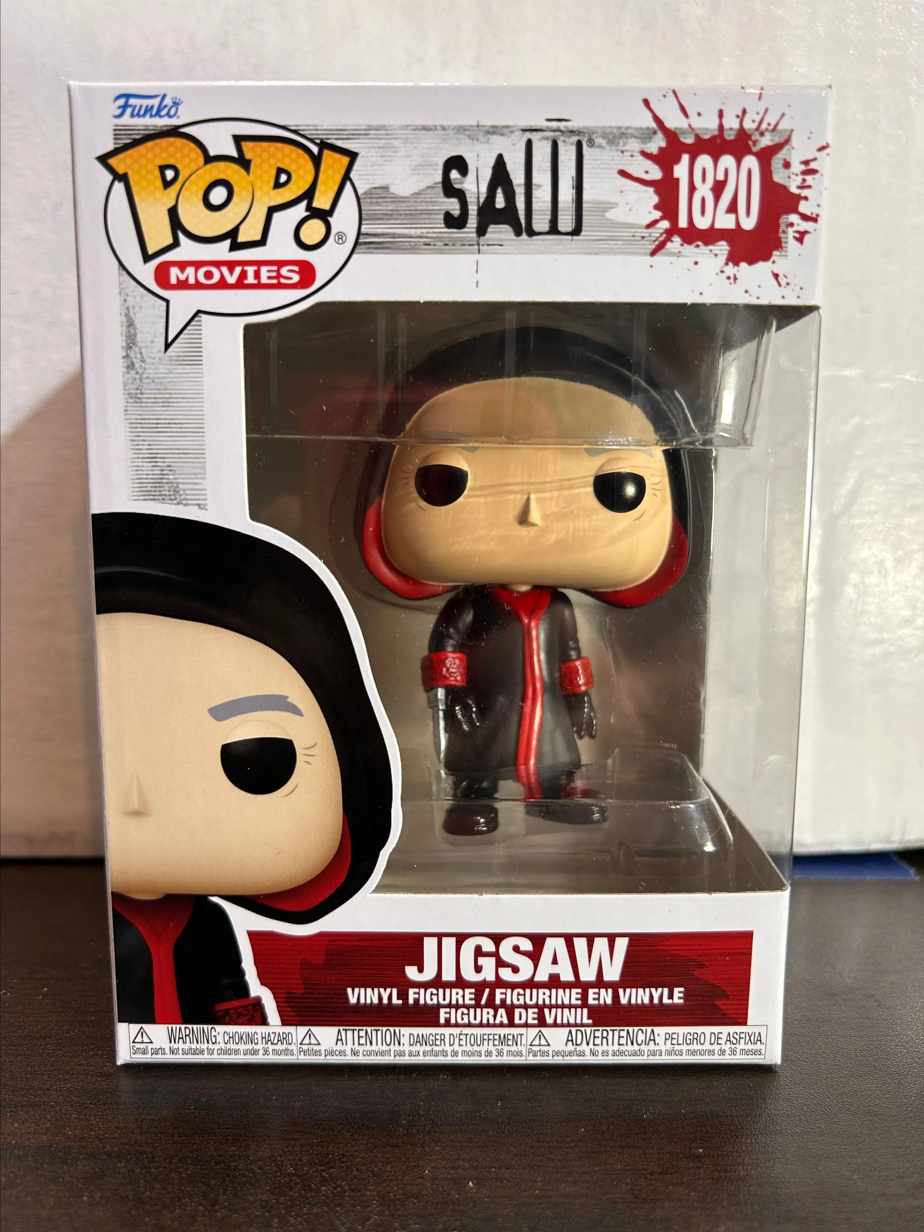 Product image for Jigsaw Saw Movies Funko Pop 1820 with Protector