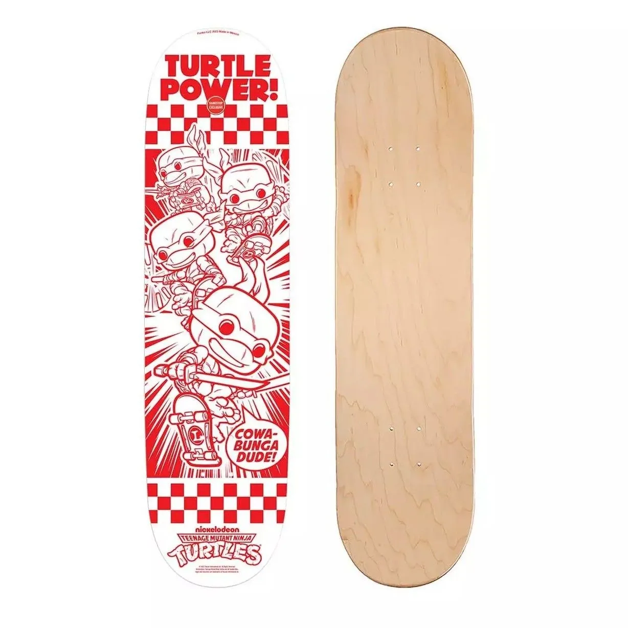 Product image for TMNT - Turtle Power! Funko Skateboard deck