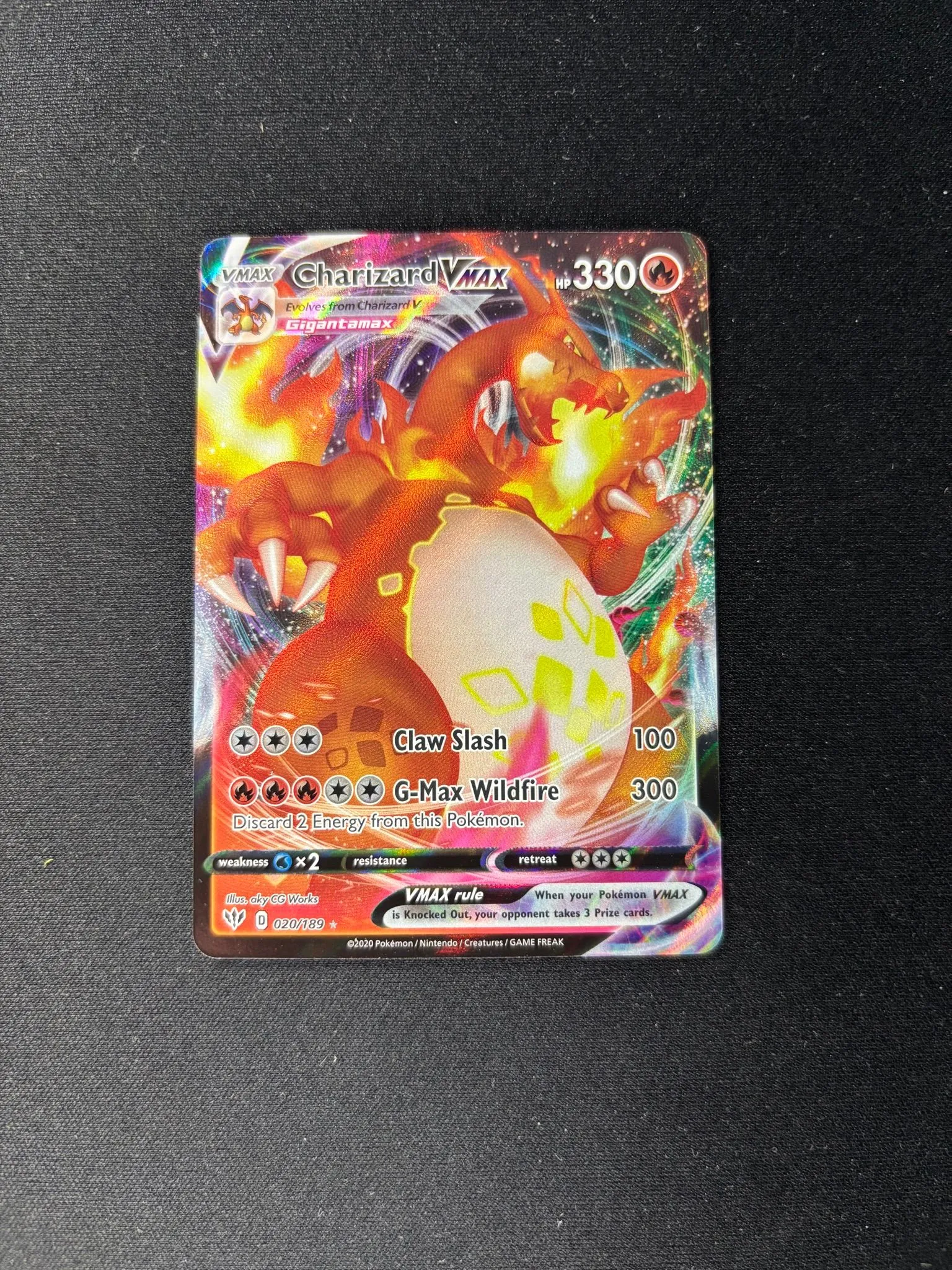 Charizard VMAX  Darkness Ablaze Ultra Rare #020/189  NM  Whatnot: Shop,  Sell, Connect