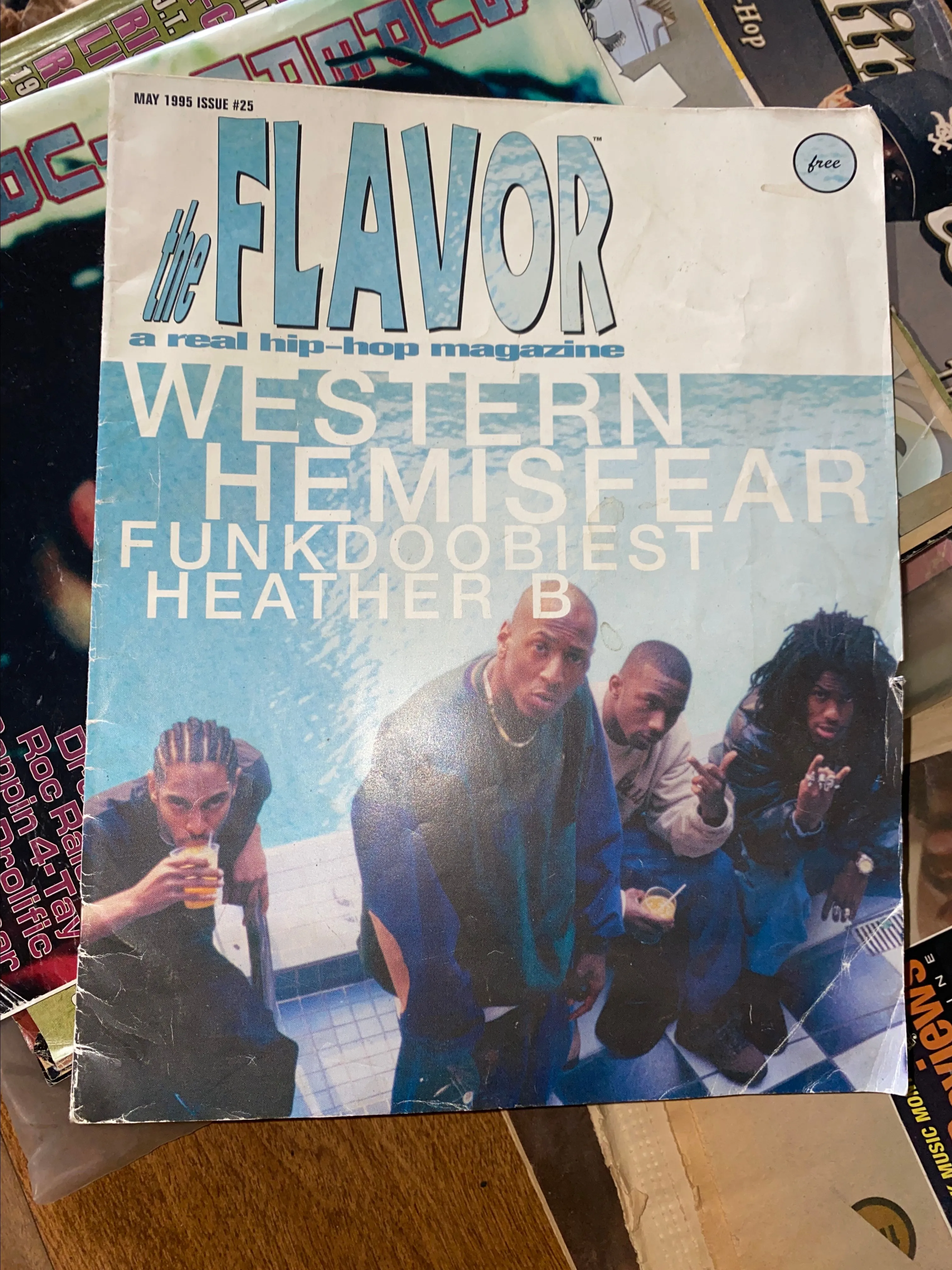Product image for Vintage hip-hop magazine cover featuring Western Hemisfear and Funkdoobiest. Iconic 90s style.