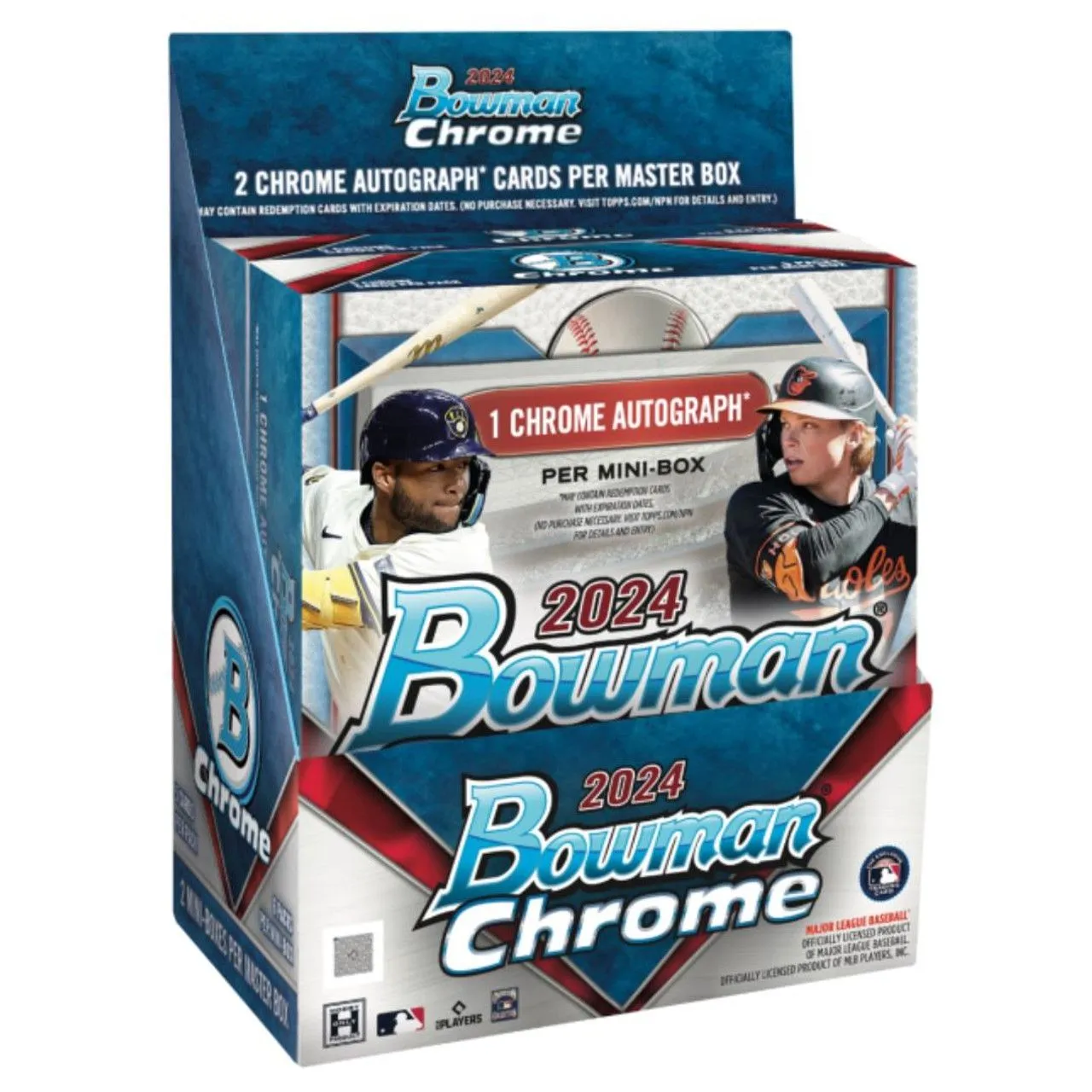 Product image for 2024 BOWMAN CHROME BASEBALL HOBBY BOX 