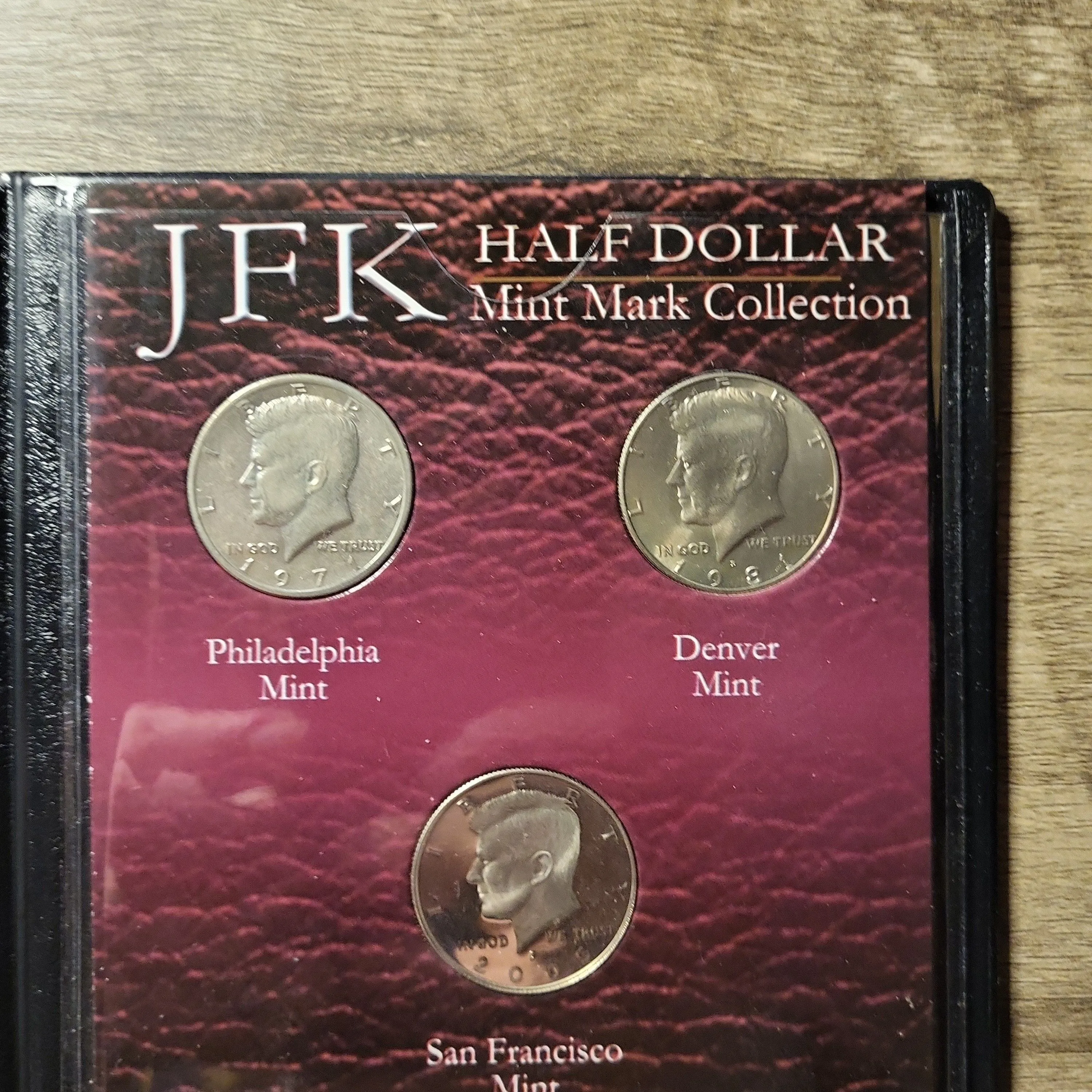 Product image for 3 JFK half dollar mint mark collection