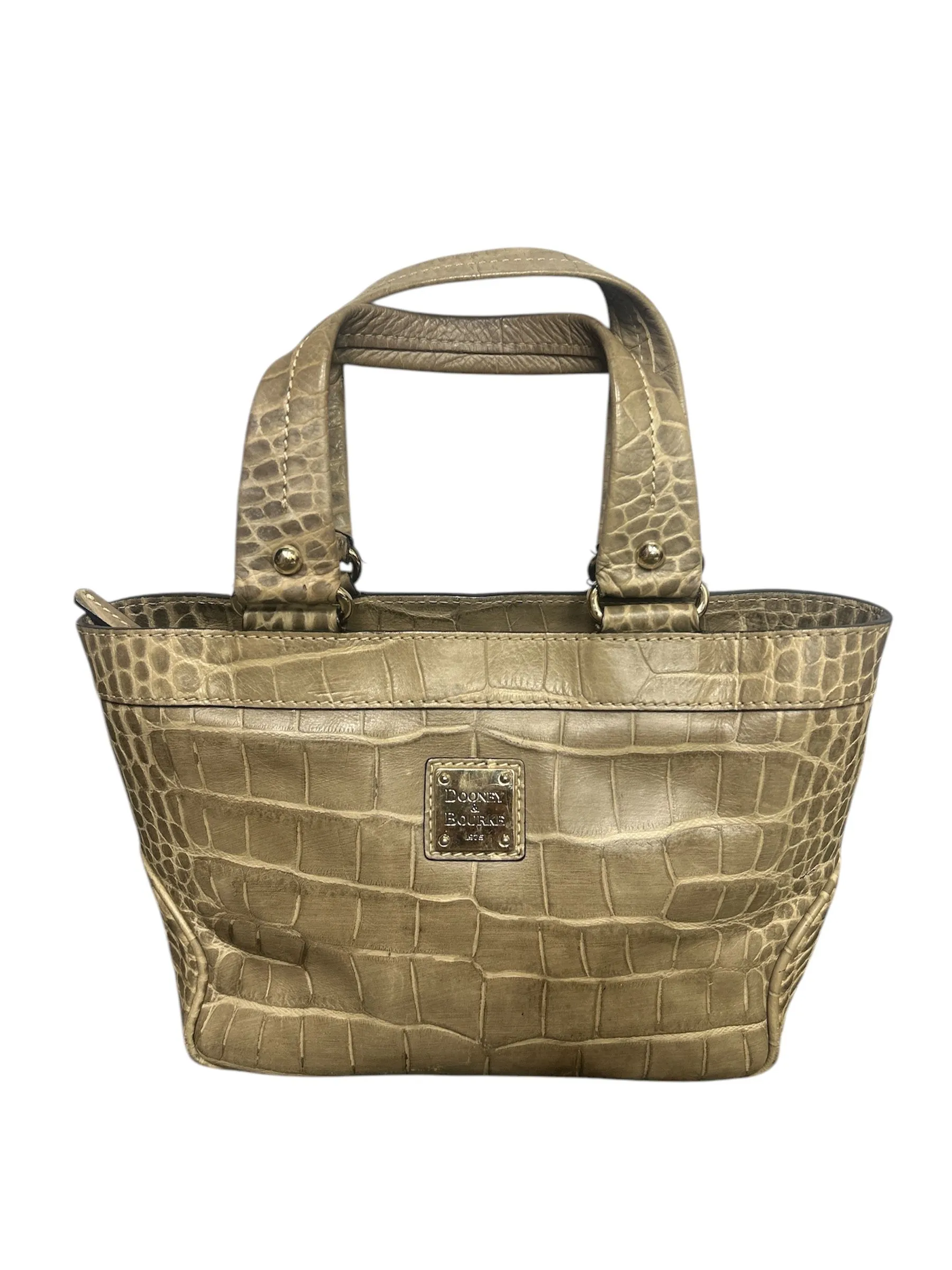 Product image for Vintage Dooney & Burke Croc-Embossed Leather Tote