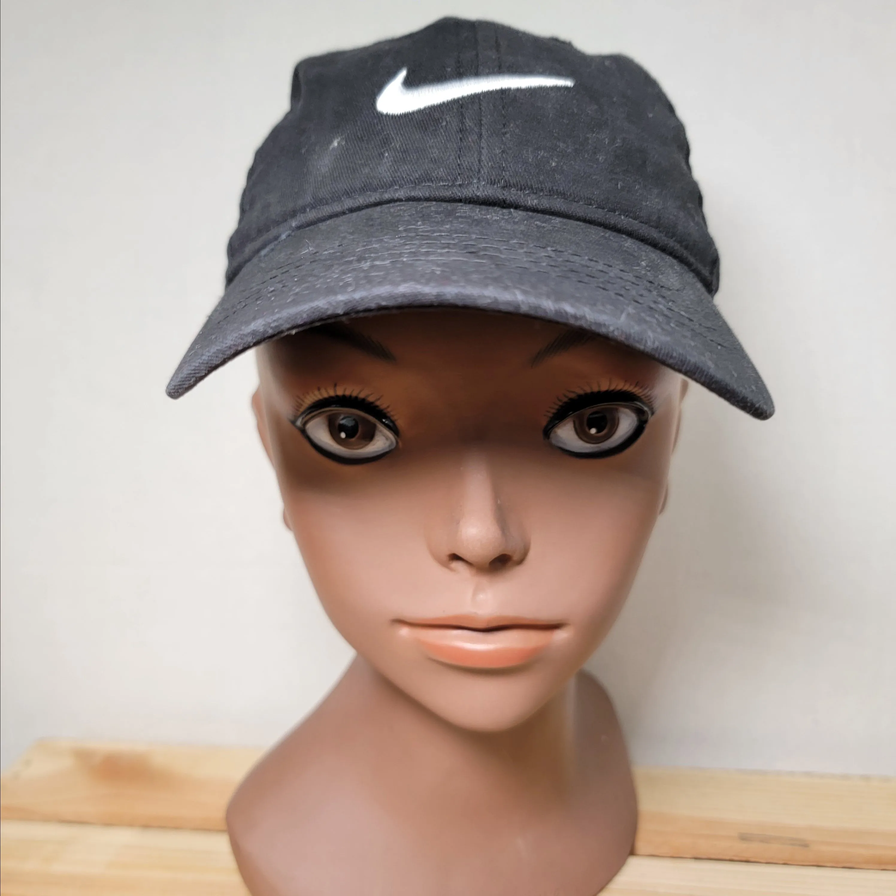 Product image for Nike Black w/ Embroidered Logo Adjustable Ball Cap - Size Child