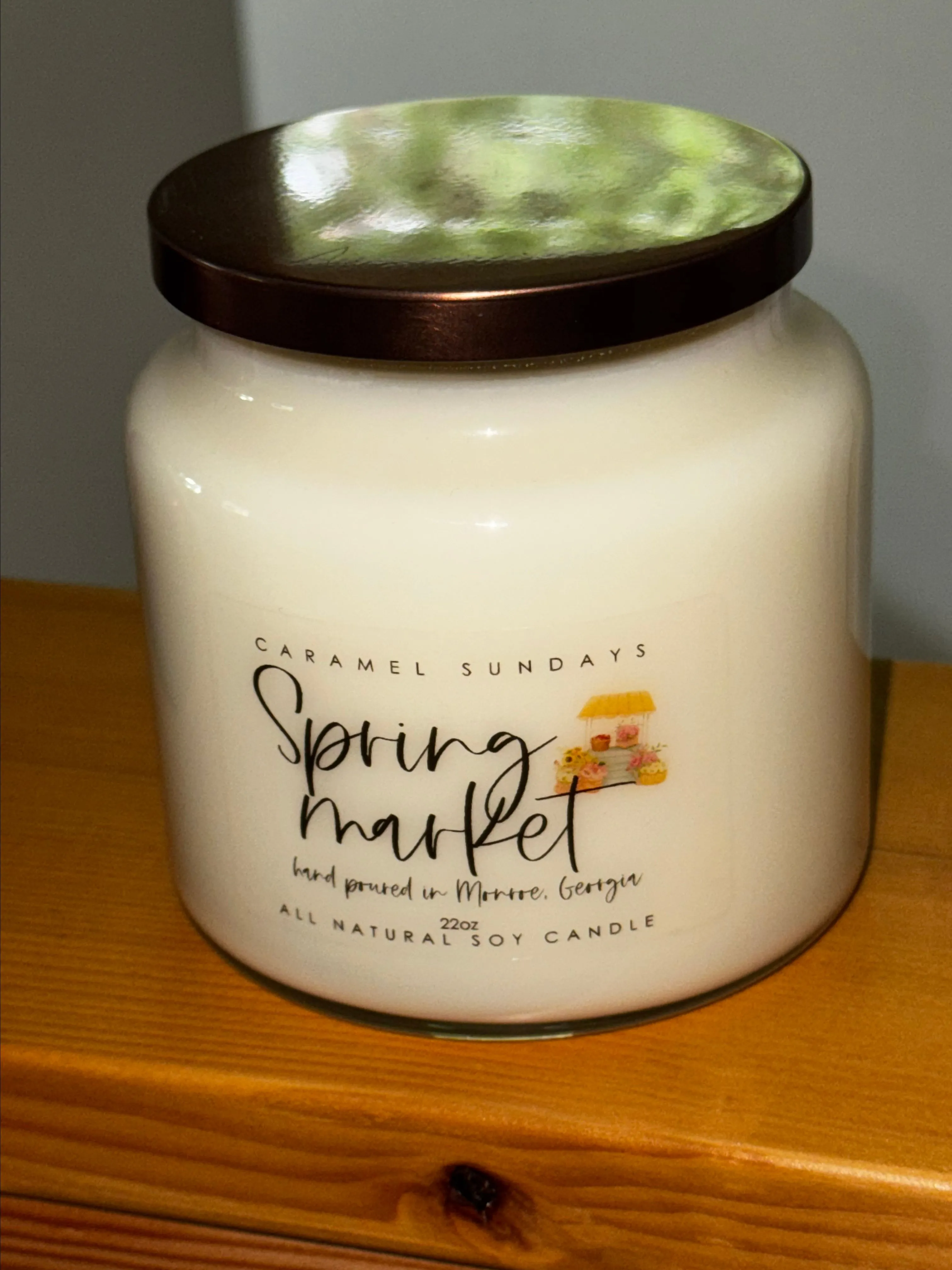 Product image for Caramel Sundays "Spring Market" 2 Wick Candle