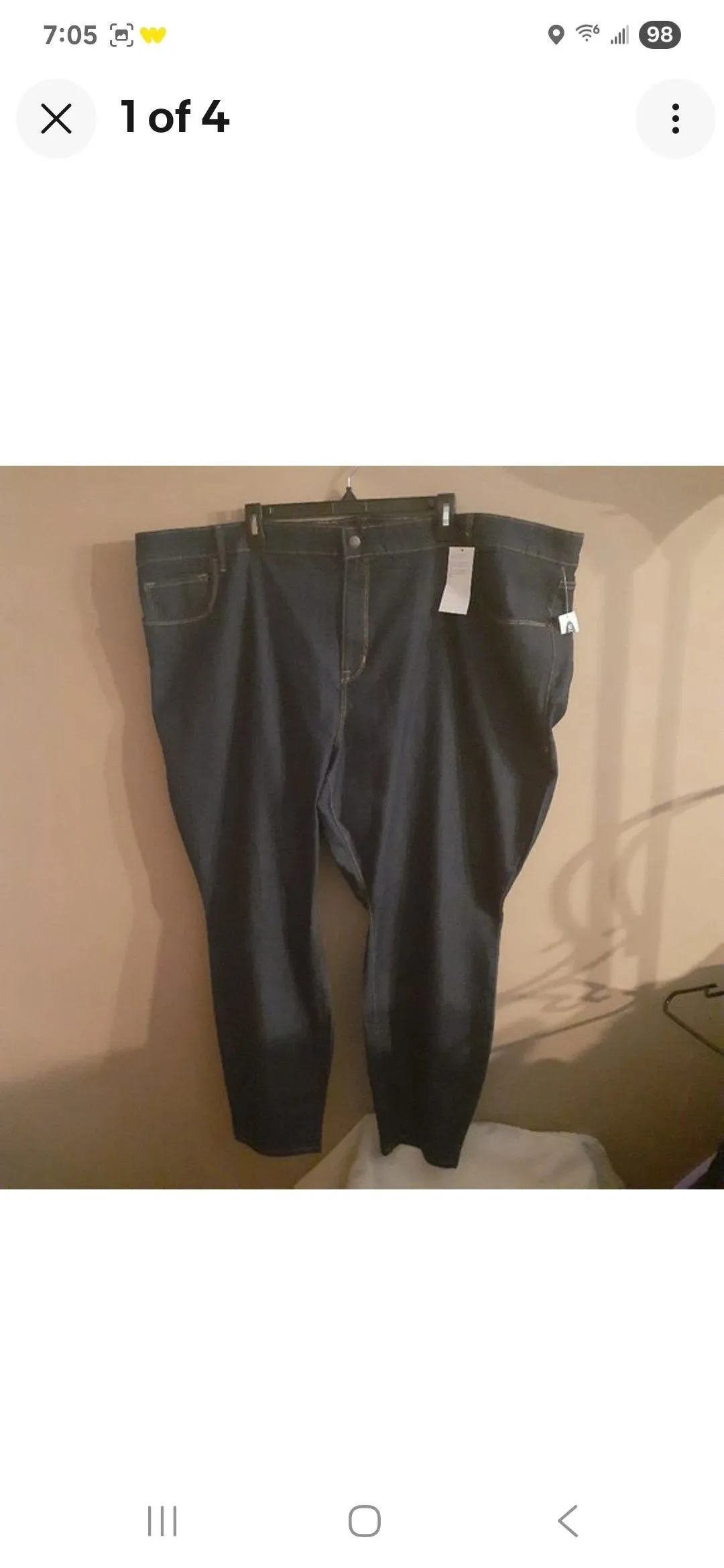Product image for 038. Size 30 Short NWT Old Navy Super Skinny Mid Rise Jeans Dark Wash