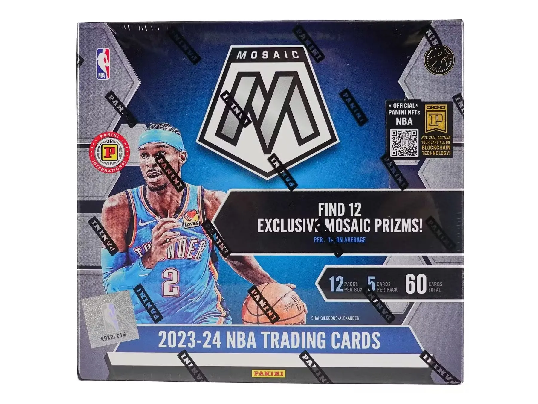 Product image for 2023-24 Mosaic International Hobby Basketball NBA Box - 1 Box