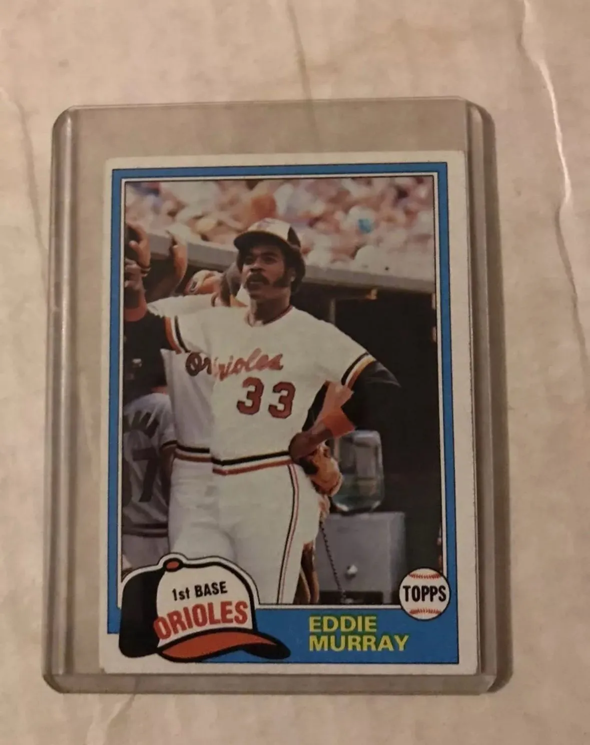 Product image for 1981 Topps #490 EDDIE MURRAY Baltimore Orioles Baseball Card.