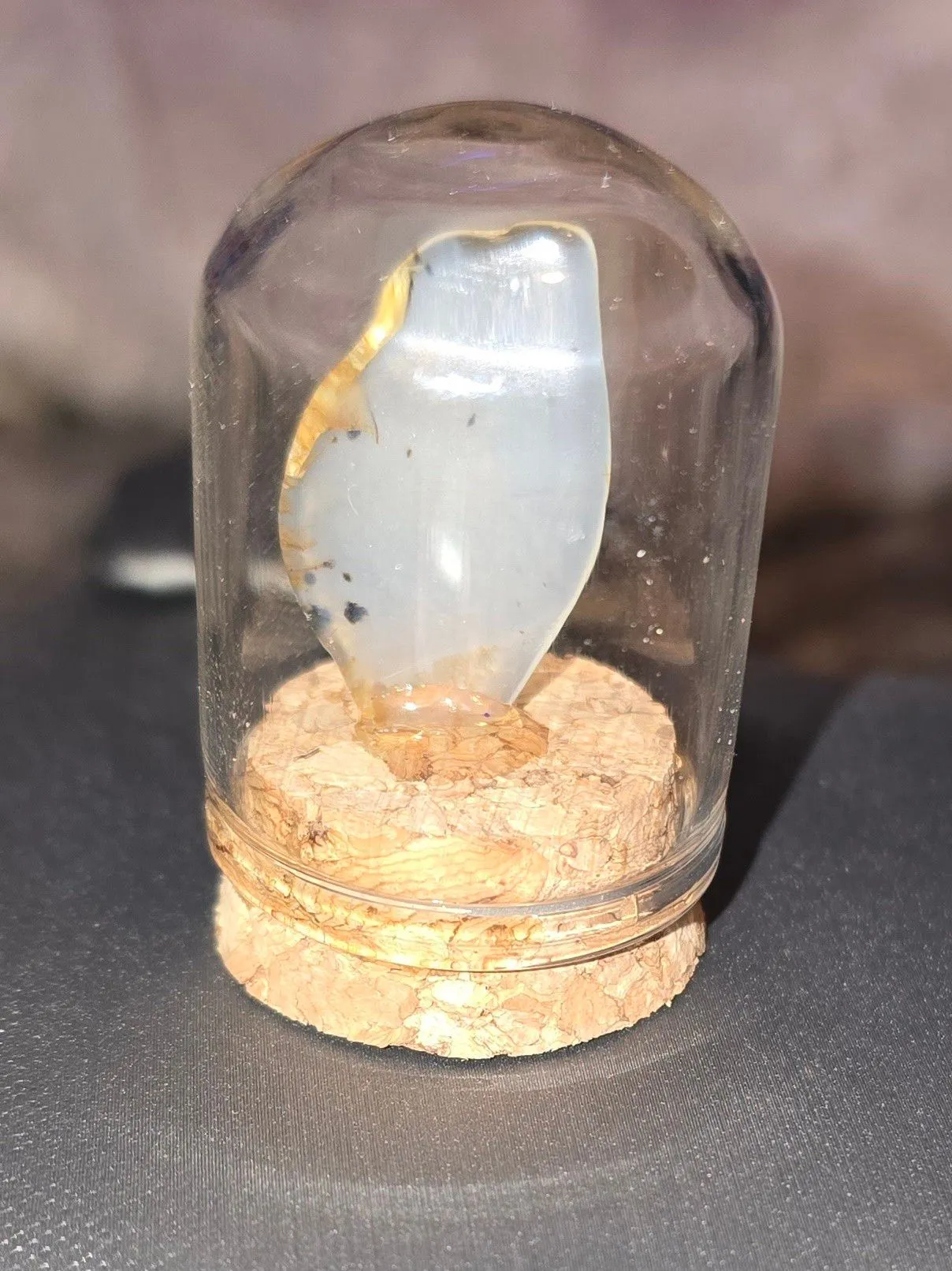 Product image for Montana Moss Agate Specimen In A Jar