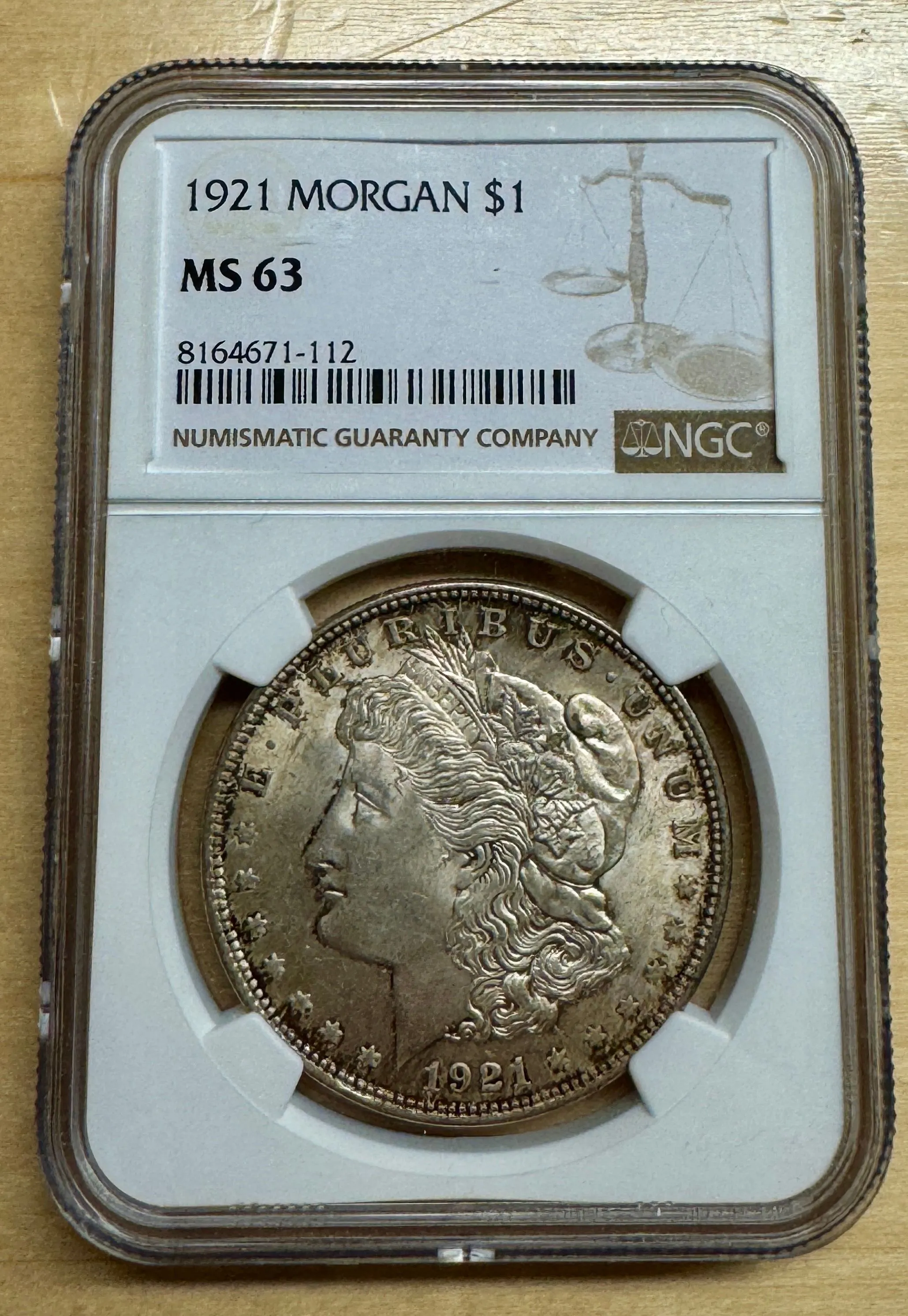 Product image for 1921 Morgan silver Dollar MS63
