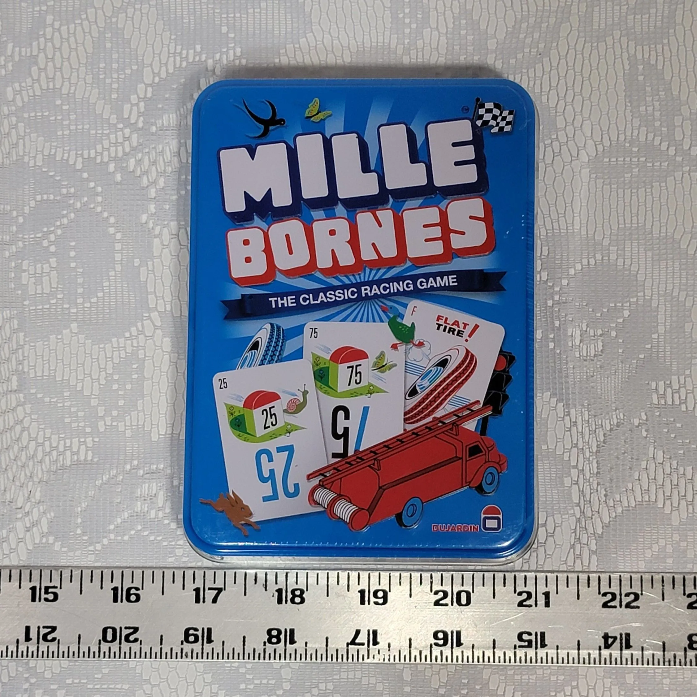 Product image for Mille Bornes The Classic Racing Card Game New Sealed Tin Box 2023 Edition 