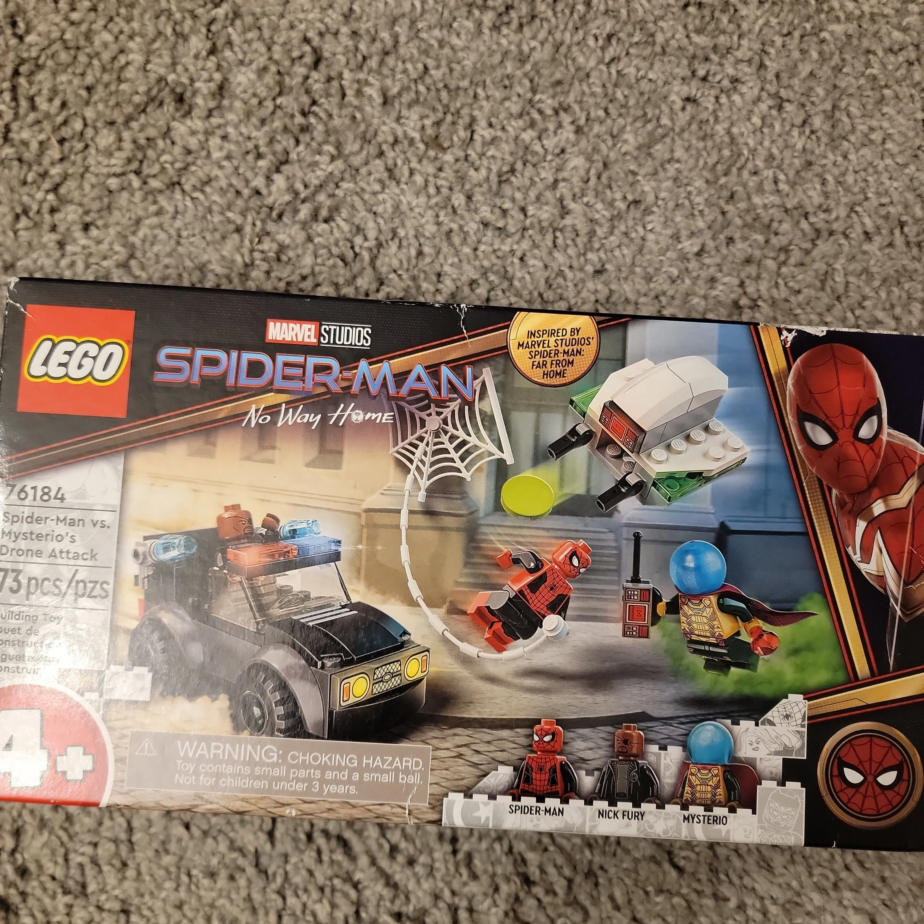 Product image for 76184 Spiderman vs Mysterios Drone Attack